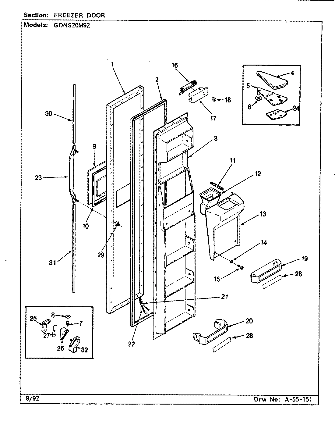 02 - FREEZER DOOR