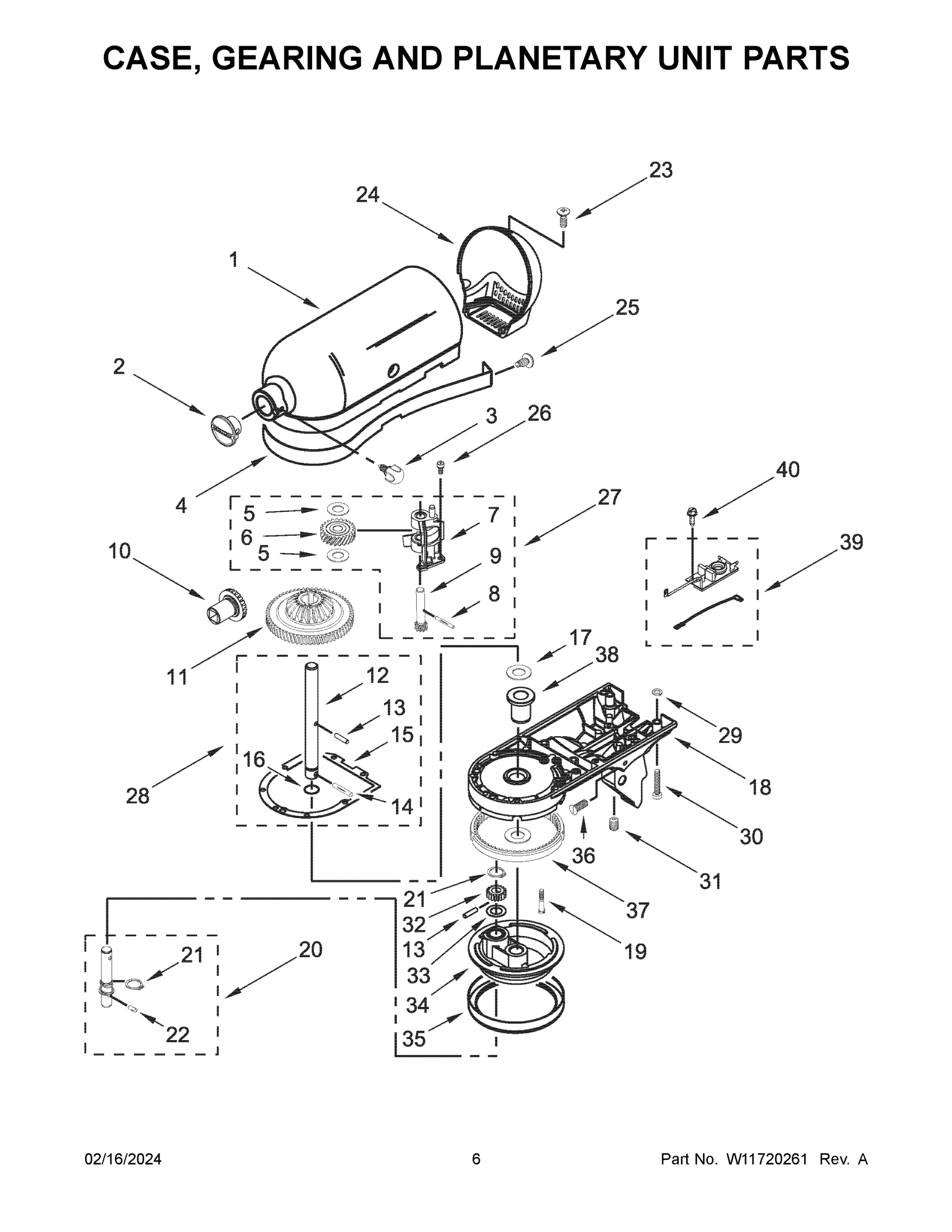 04 - CASE, GEARING AND PLANETARY UNIT PARTS