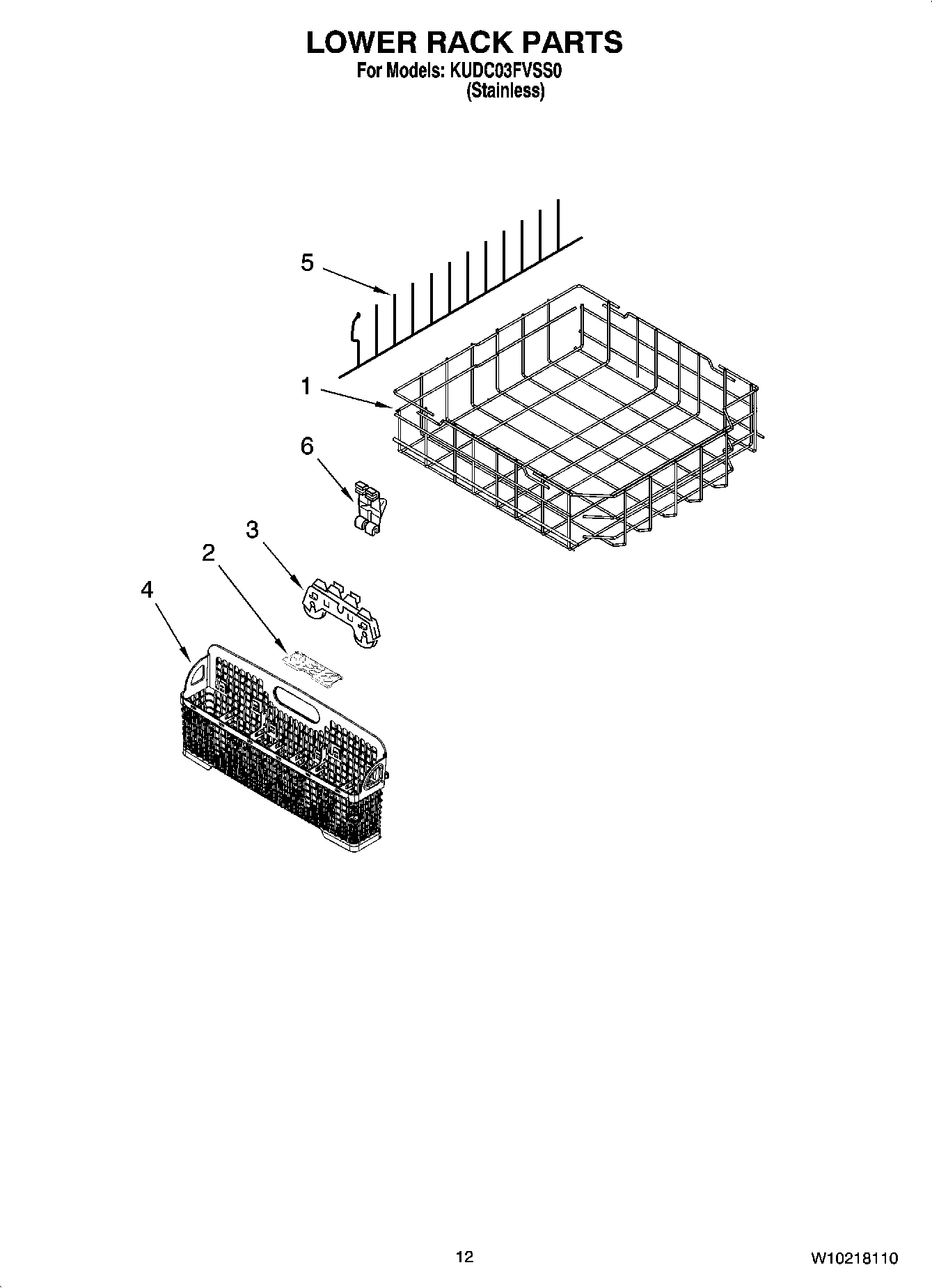 10 - LOWER RACK PARTS