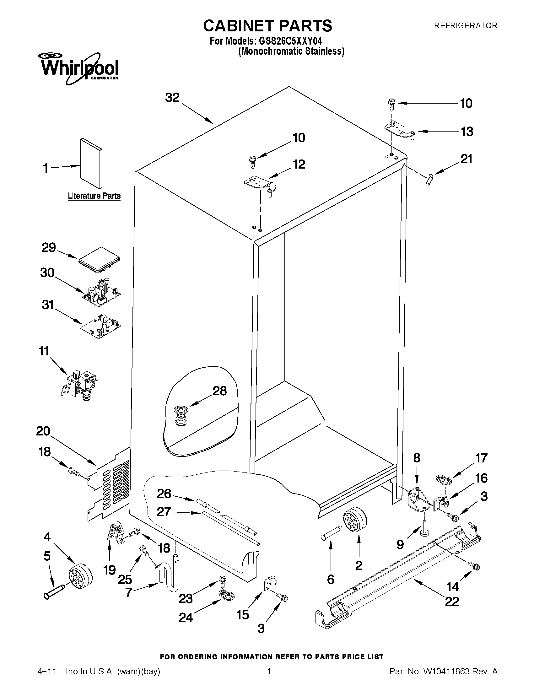 01 - CABINET PARTS