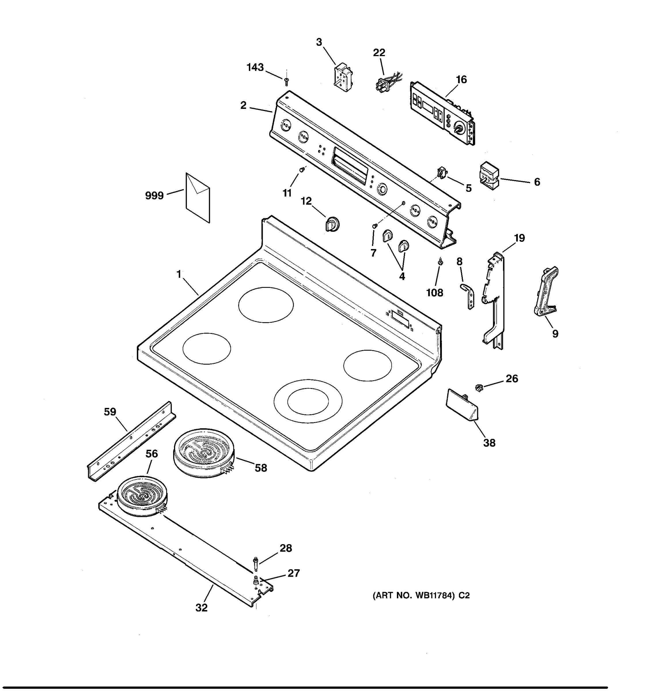 COOKTOP & CONTROL PANEL