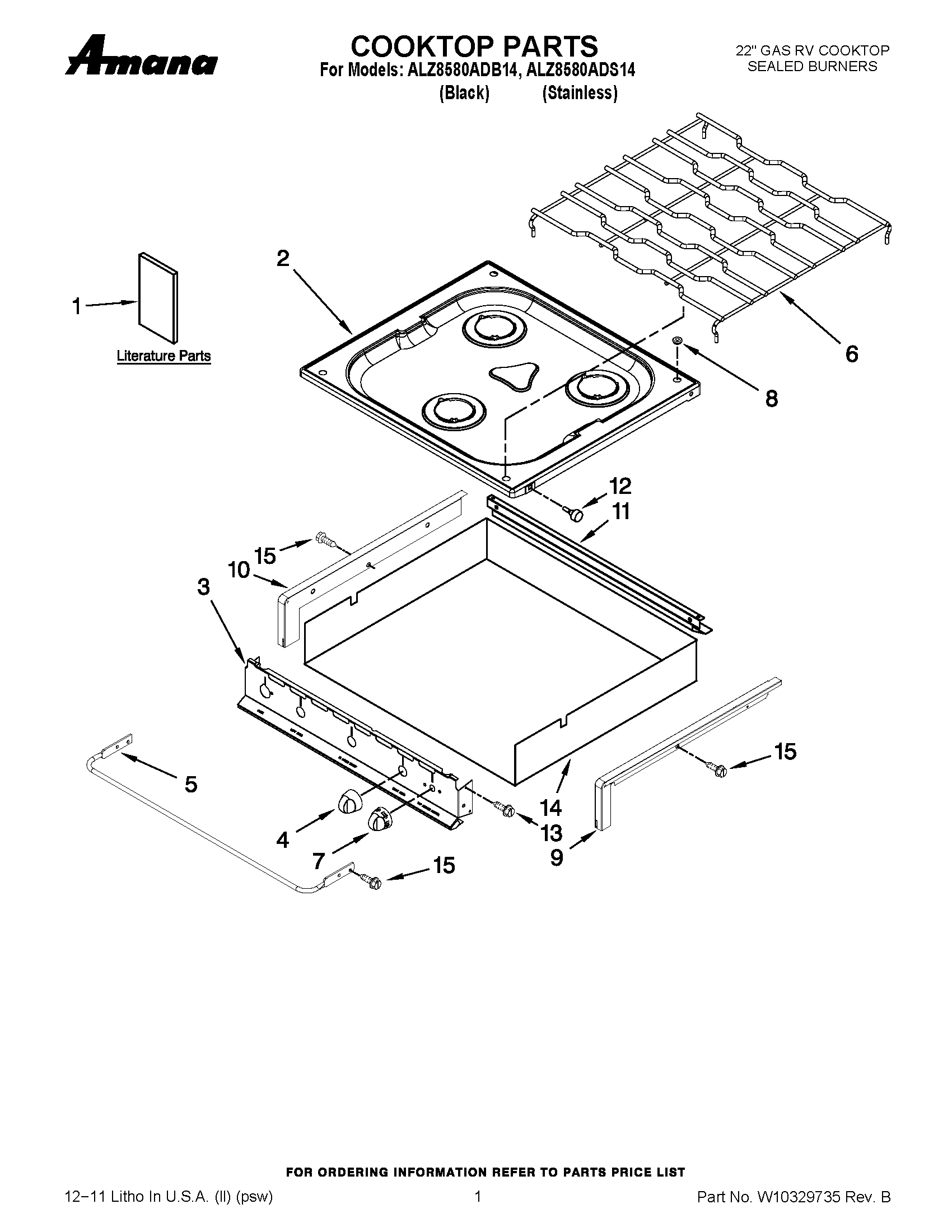 01 - COOKTOP PARTS