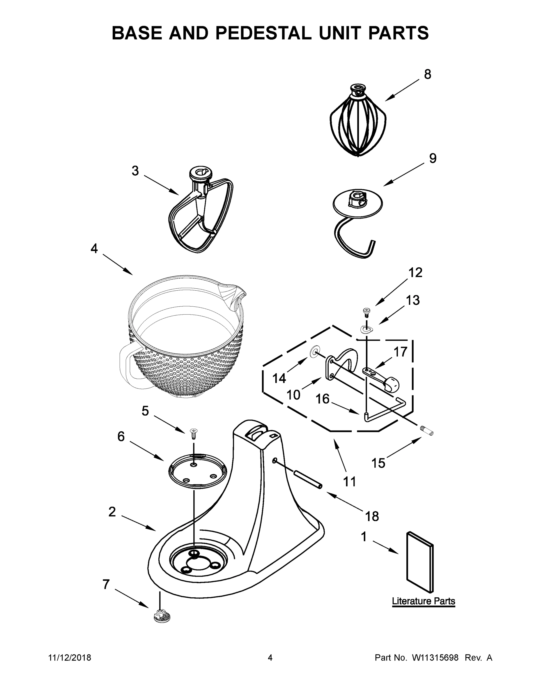 03 - BASE AND PEDESTAL UNIT PARTS