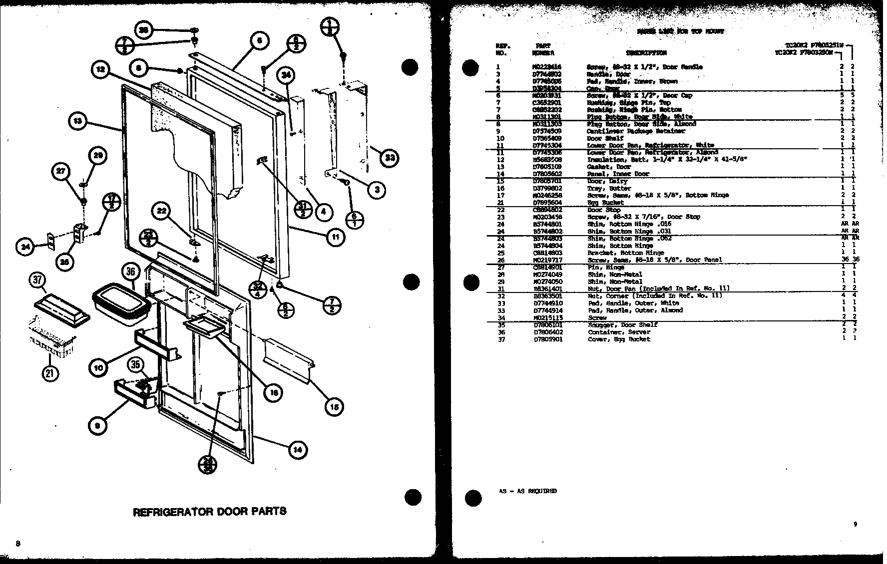 05 - REF DOOR PARTS