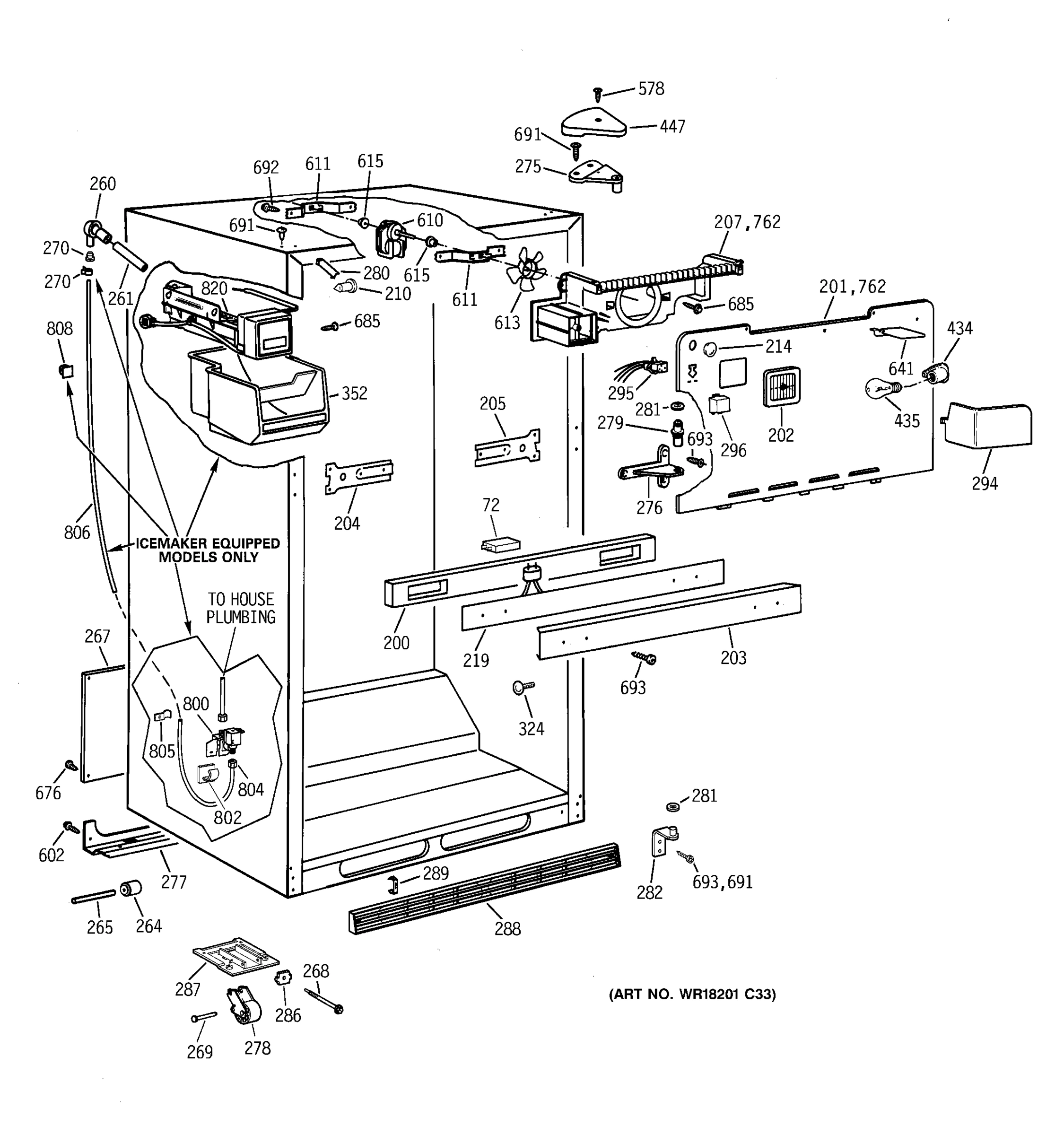 CABINET PARTS