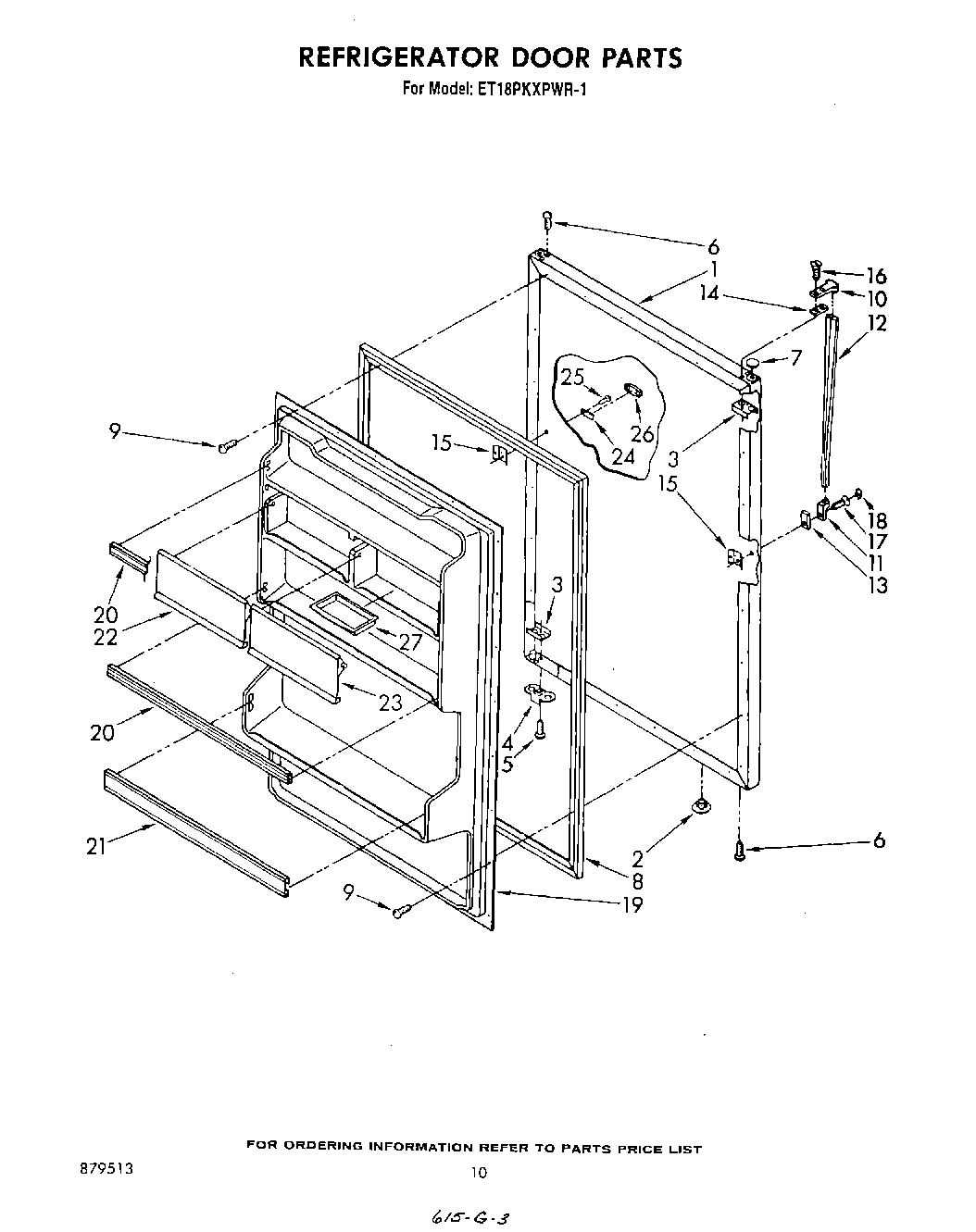 08 - REFRIGERATOR DOOR , NOT ILLUSTRATED