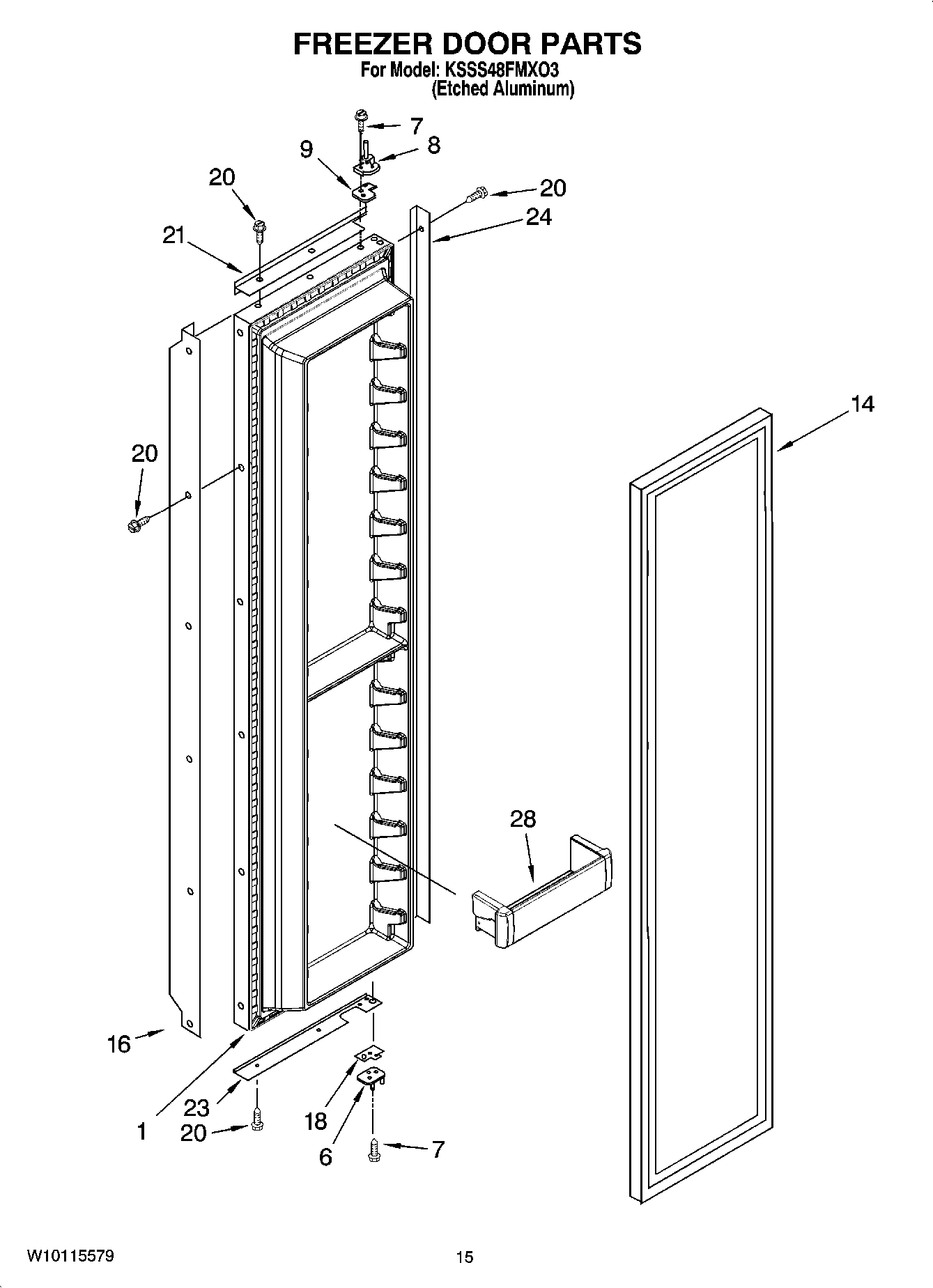 10 - FREEZER DOOR PARTS