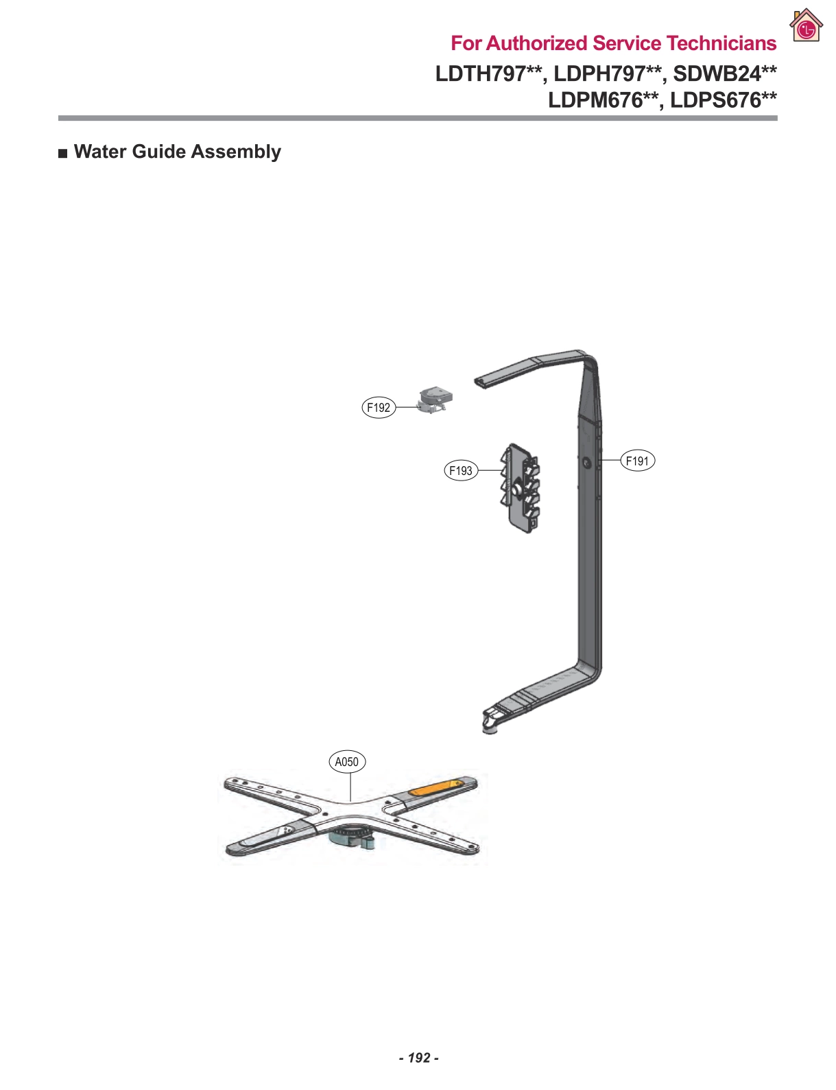 WATER GUIDE ASSEMBLY