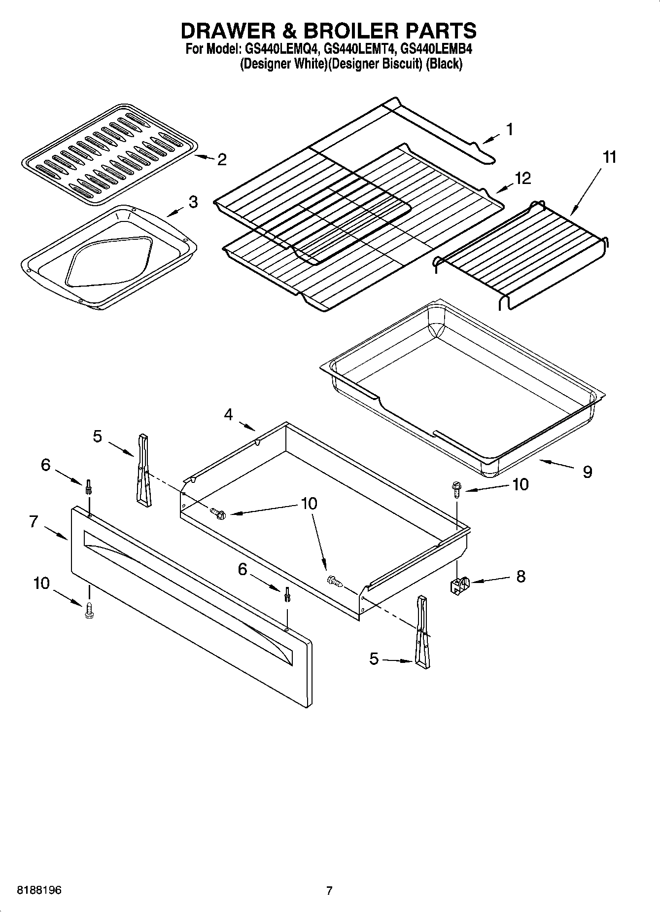 05 - DRAWER & BROILER PARTS