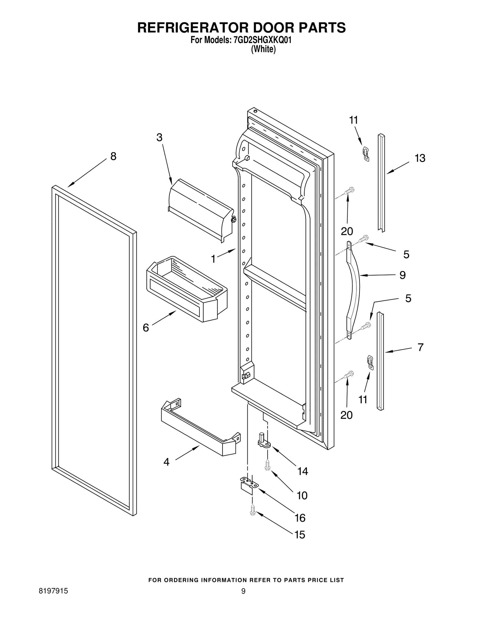 REFRIGERATOR DOOR PARTS