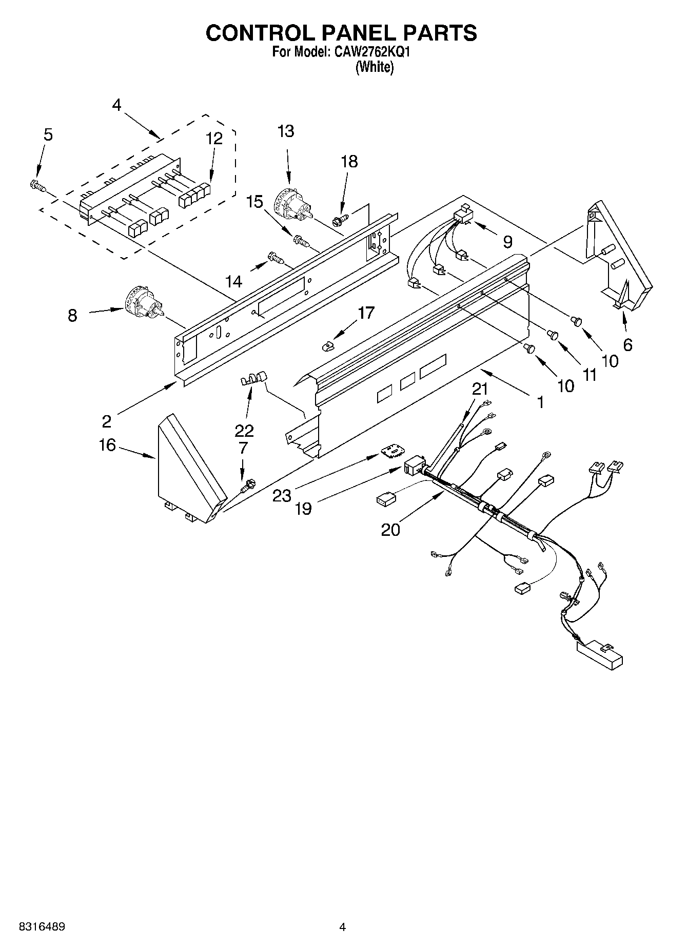 02 - CONTROL PANEL PARTS