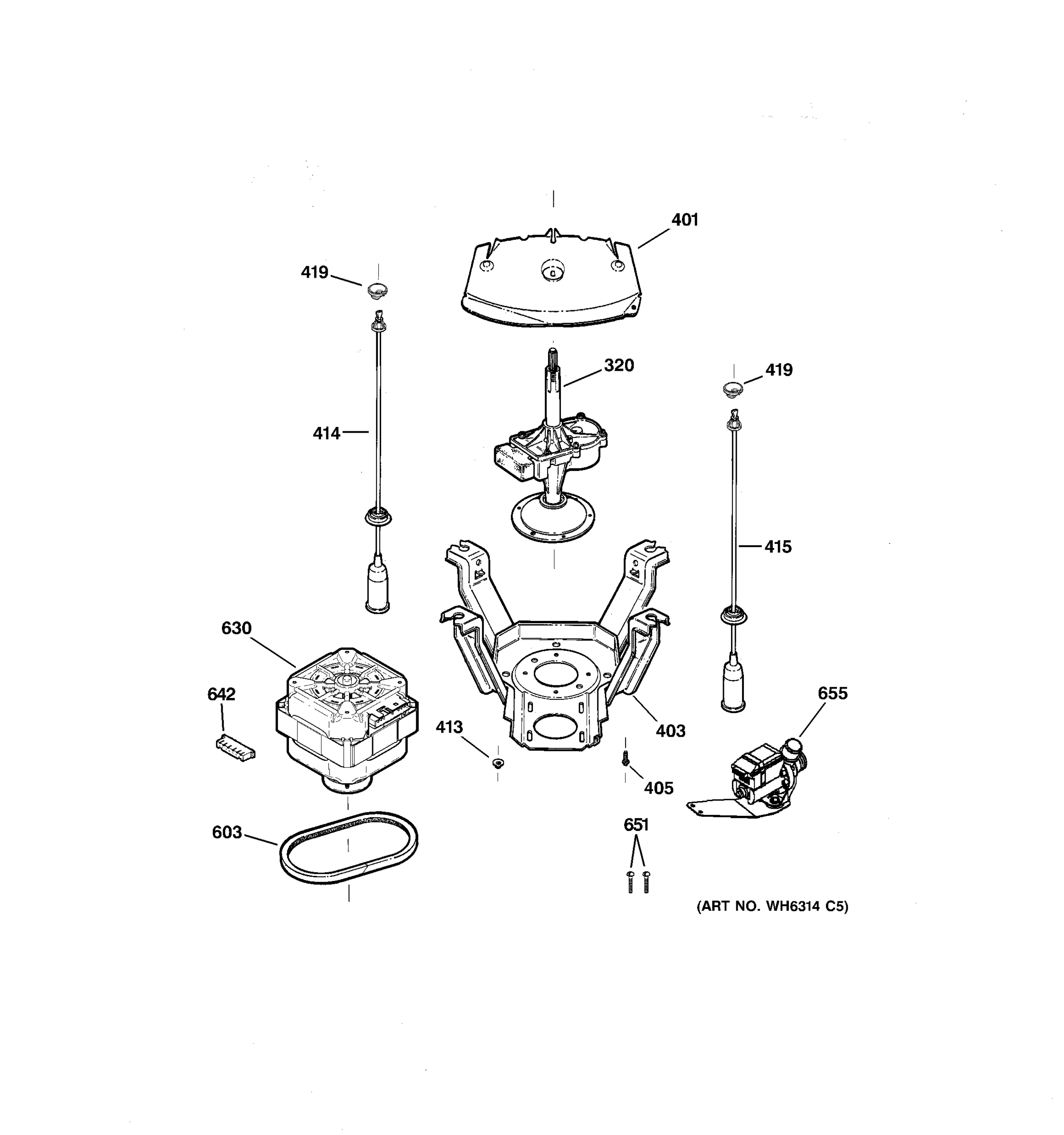 SUSPENSION, PUMP & DRIVE COMPONENTS
