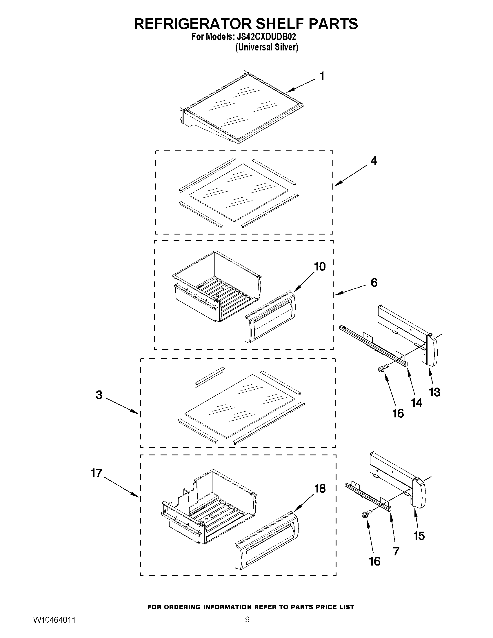 07 - REFRIGERATOR SHELF PARTS