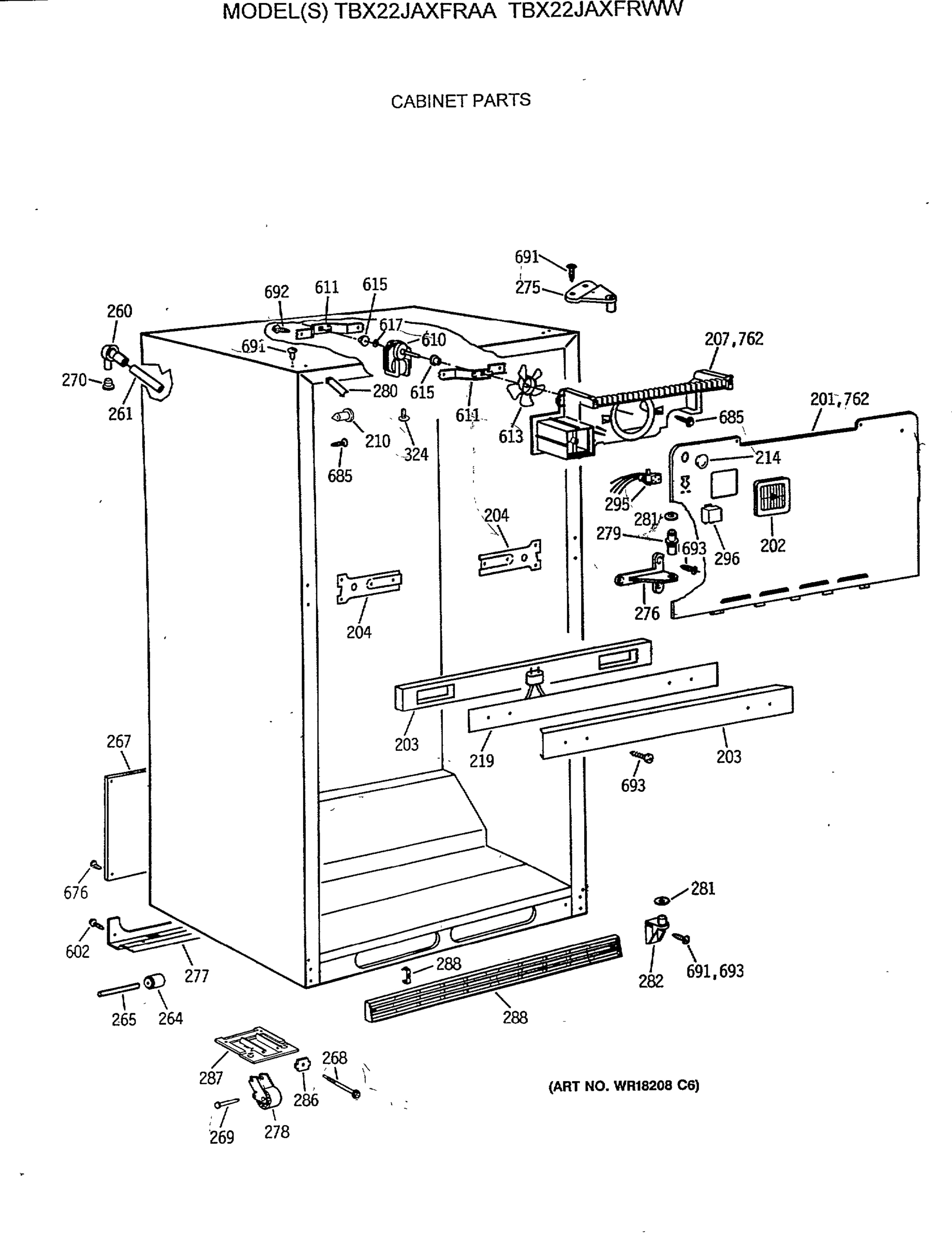 CABINET PARTS