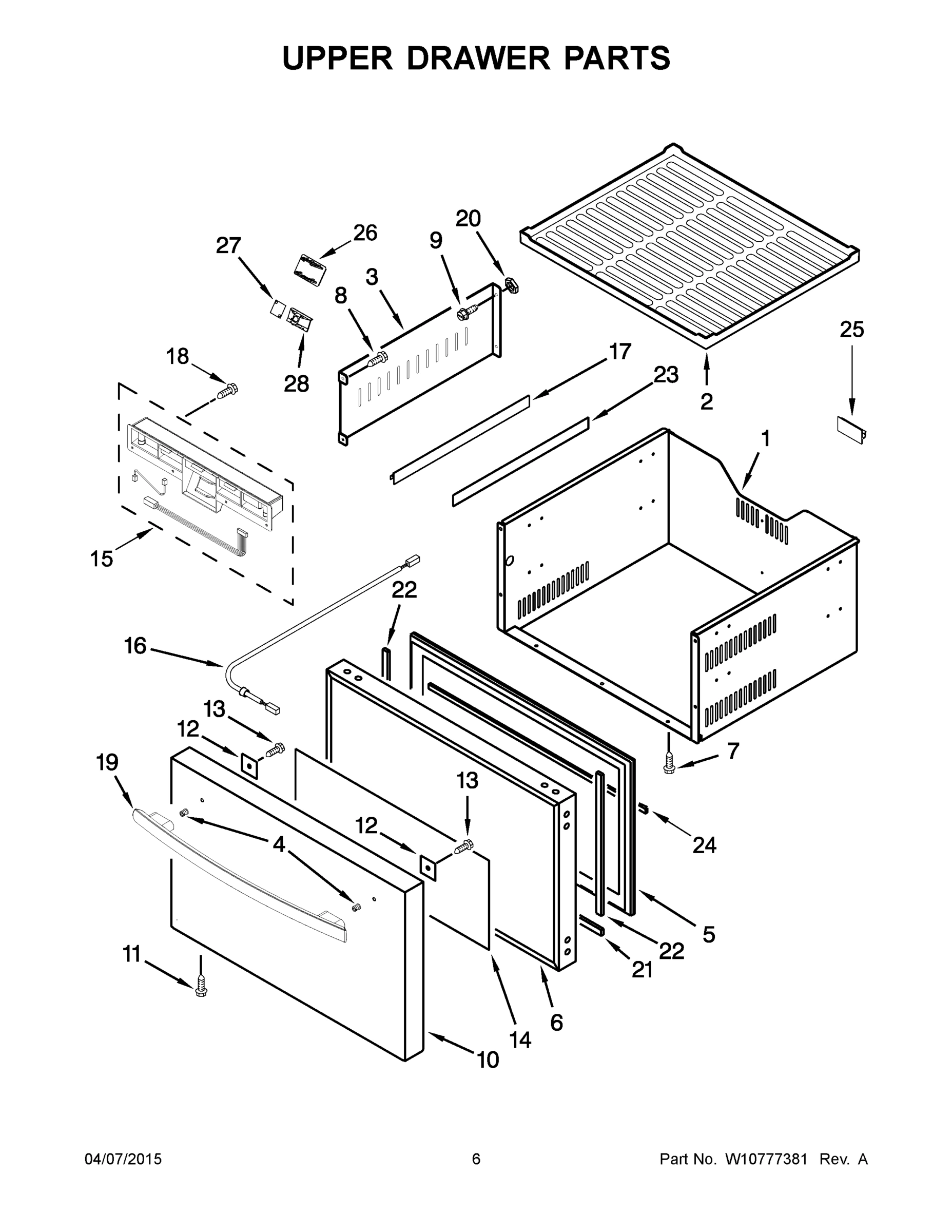 04 - UPPER DRAWER PARTS