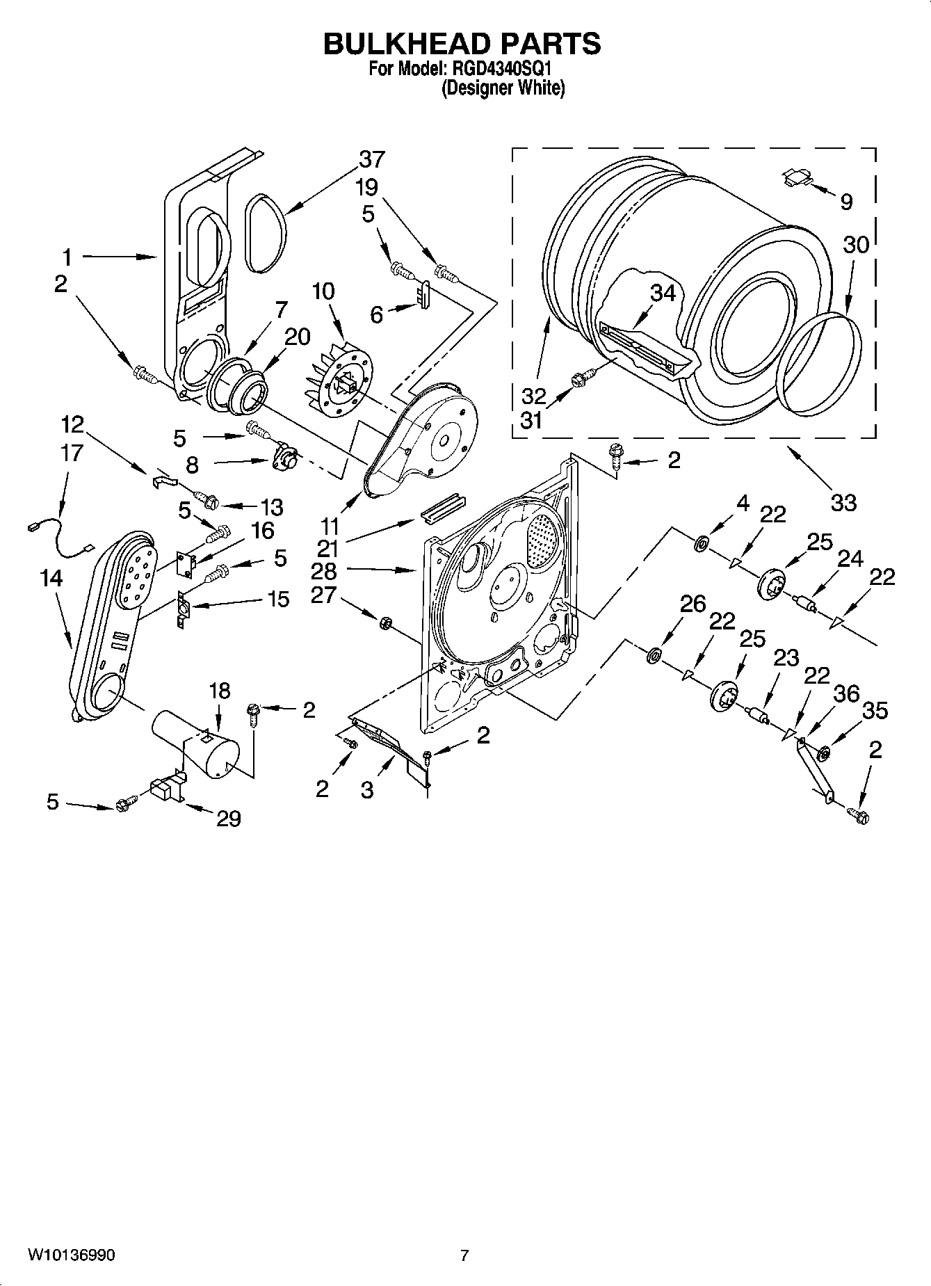 04 - BULKHEAD PARTS, OPTIONAL PARTS (NOT INCLUDED)