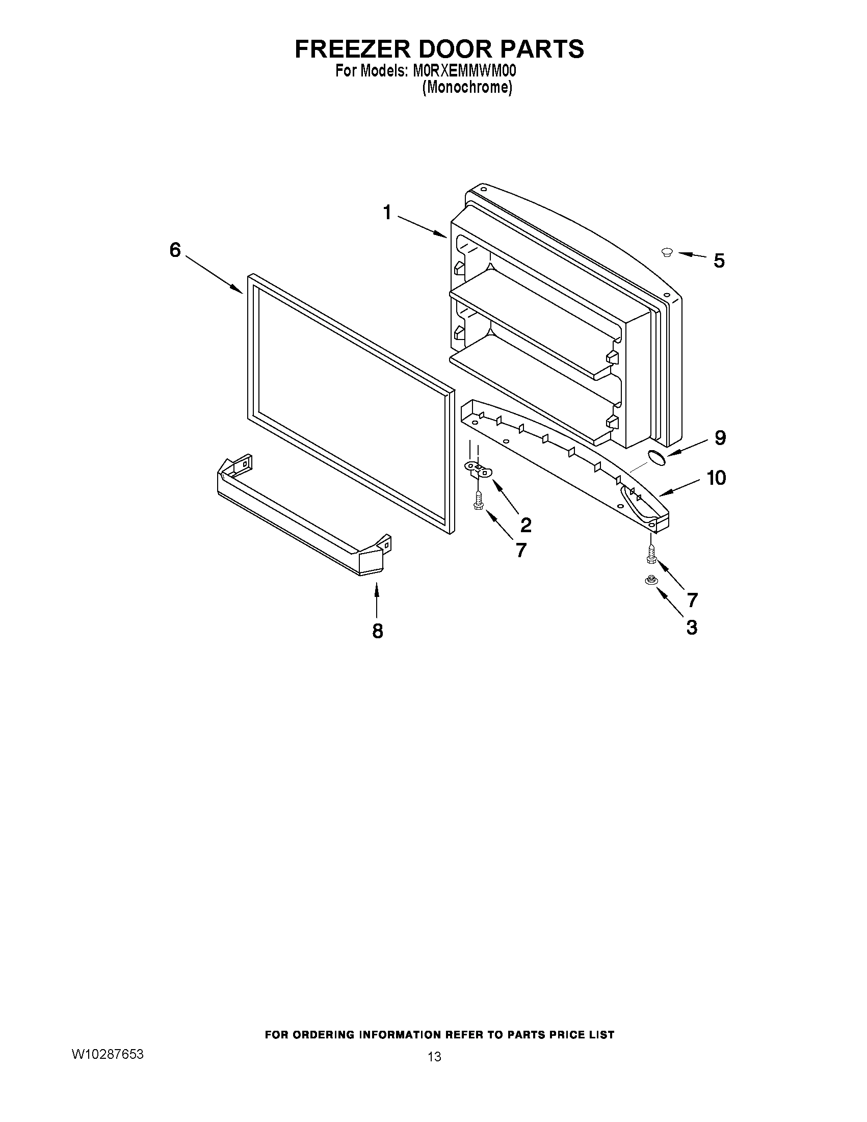 07 - FREEZER DOOR PARTS