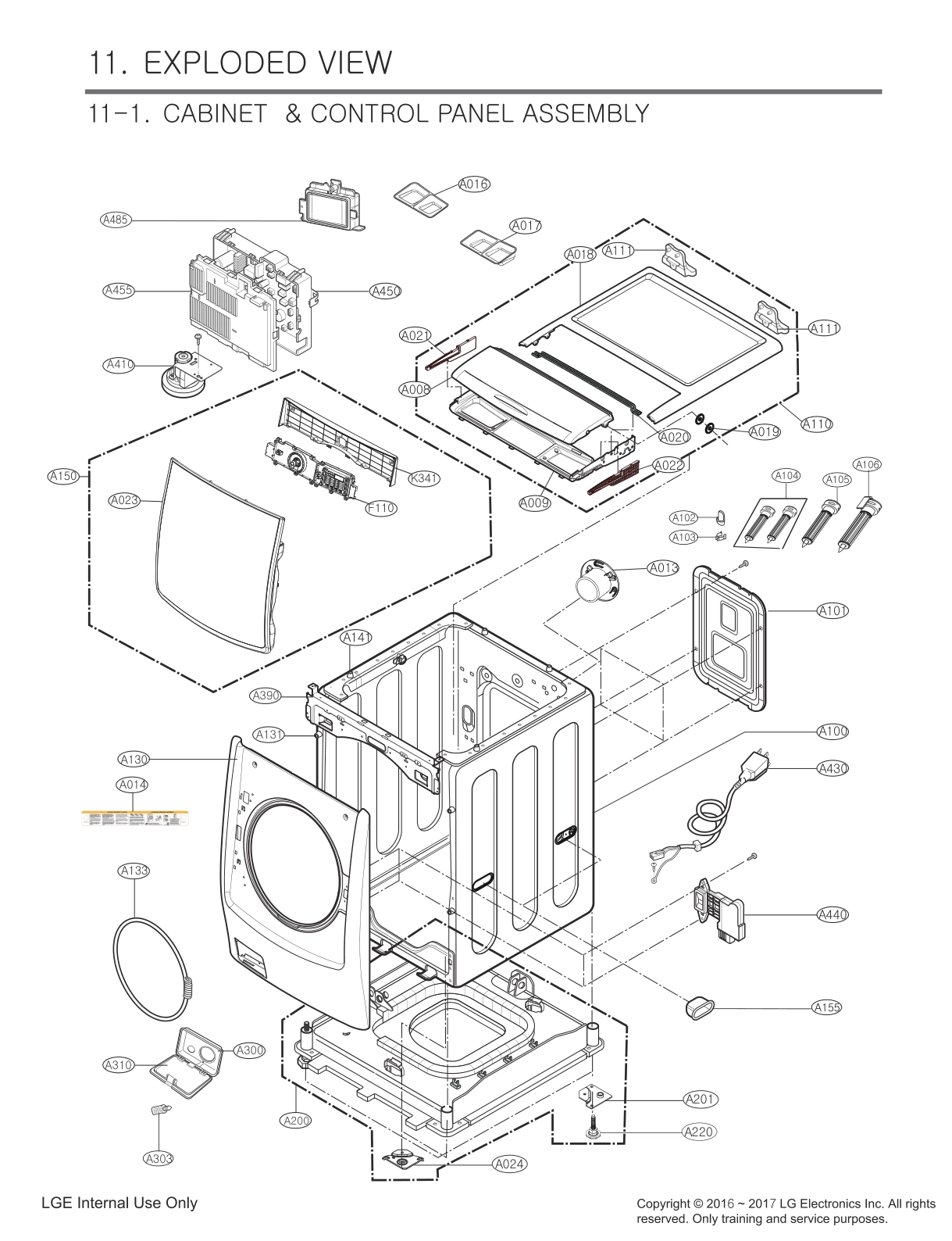 CABINET & CONTROL PANEL ASSEMBLY