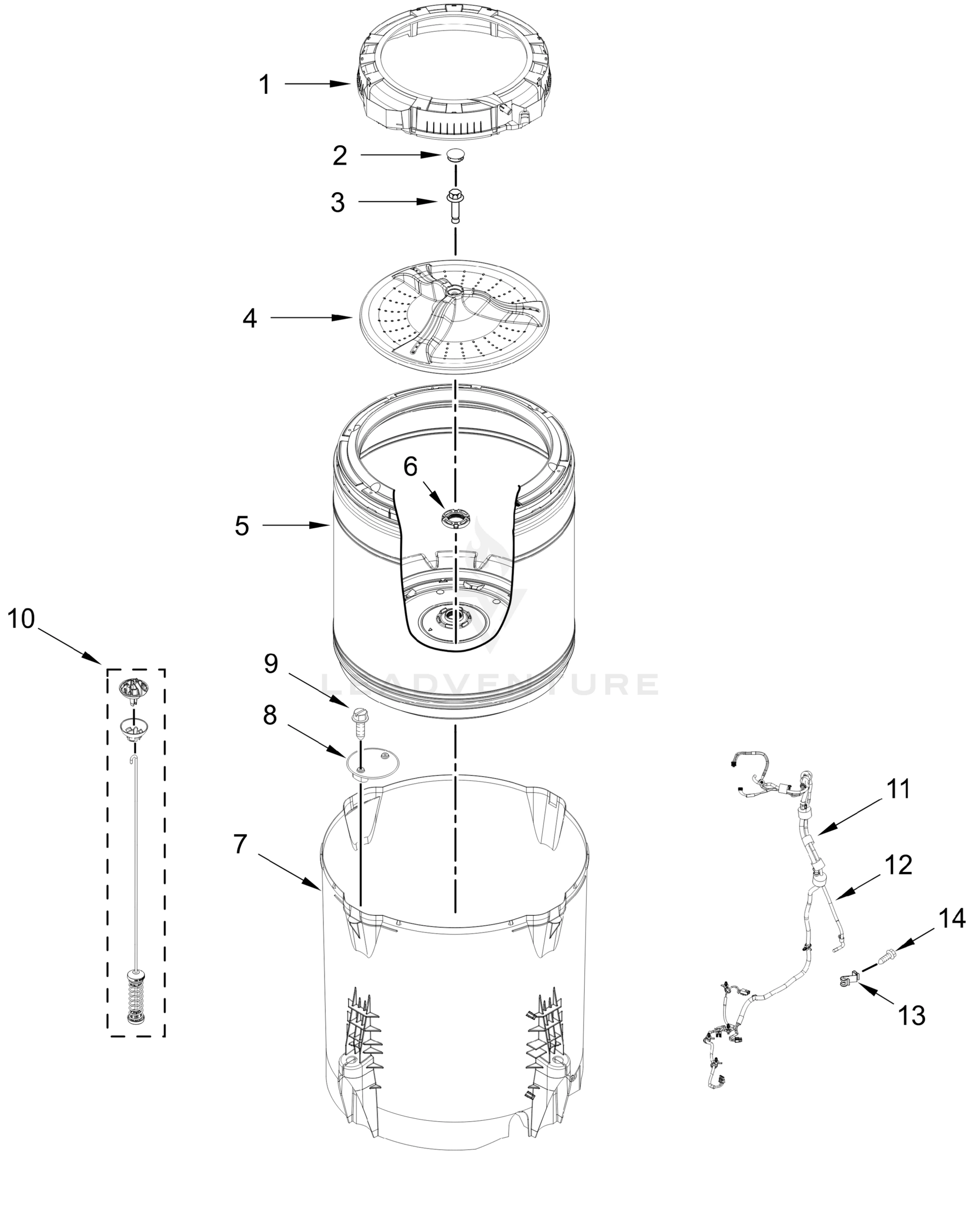 BASKET AND TUB PARTS