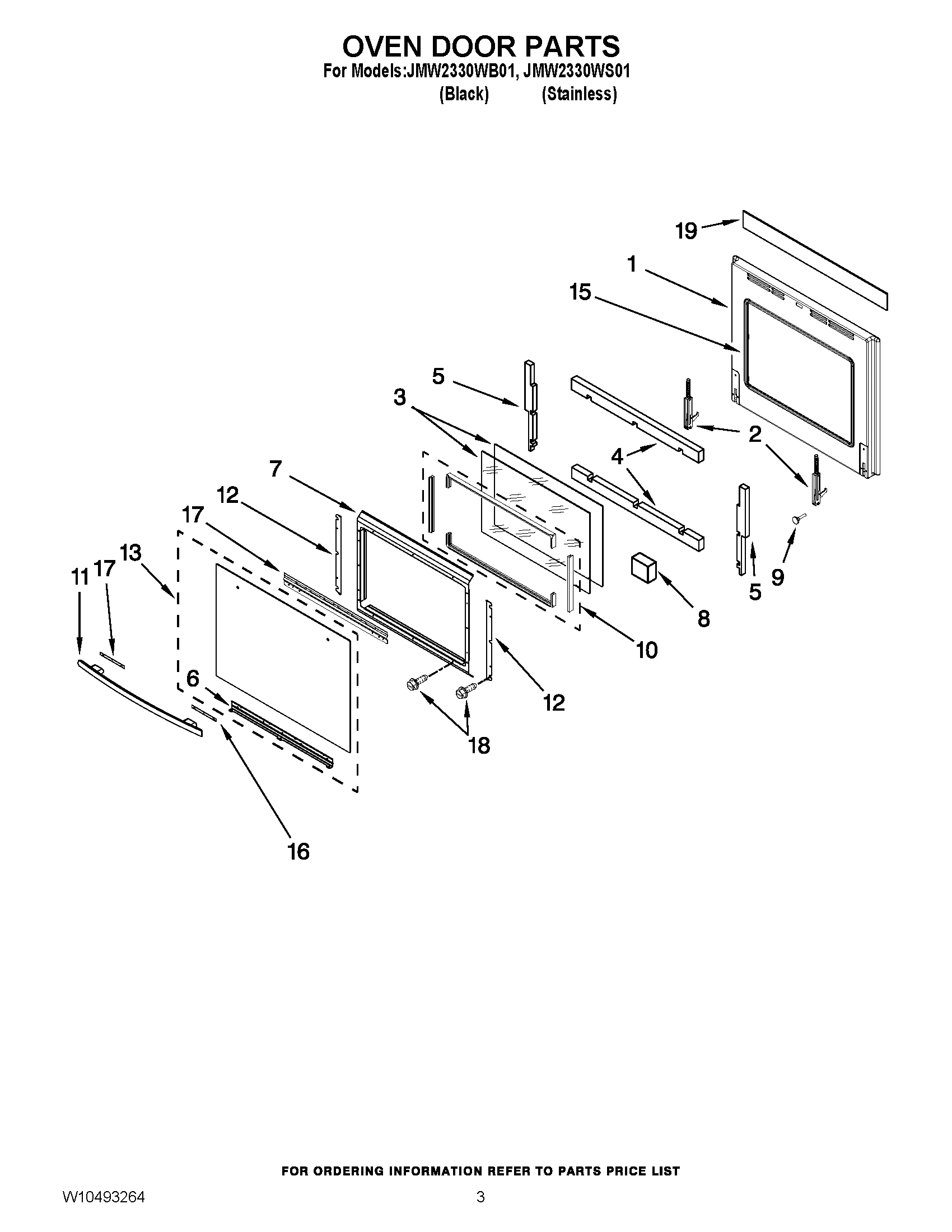 02 - OVEN DOOR PARTS
