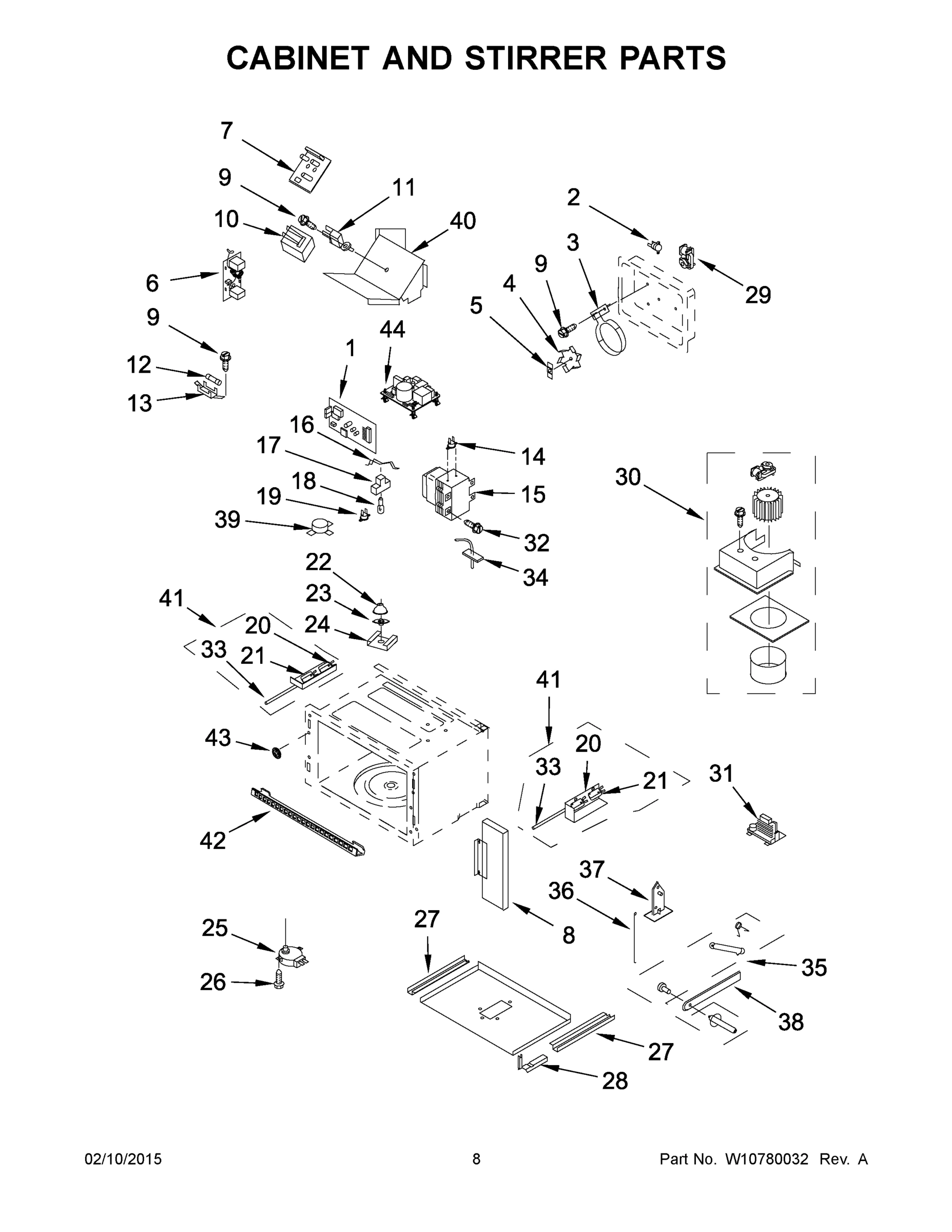 05 - CABINET AND STIRRER PARTS