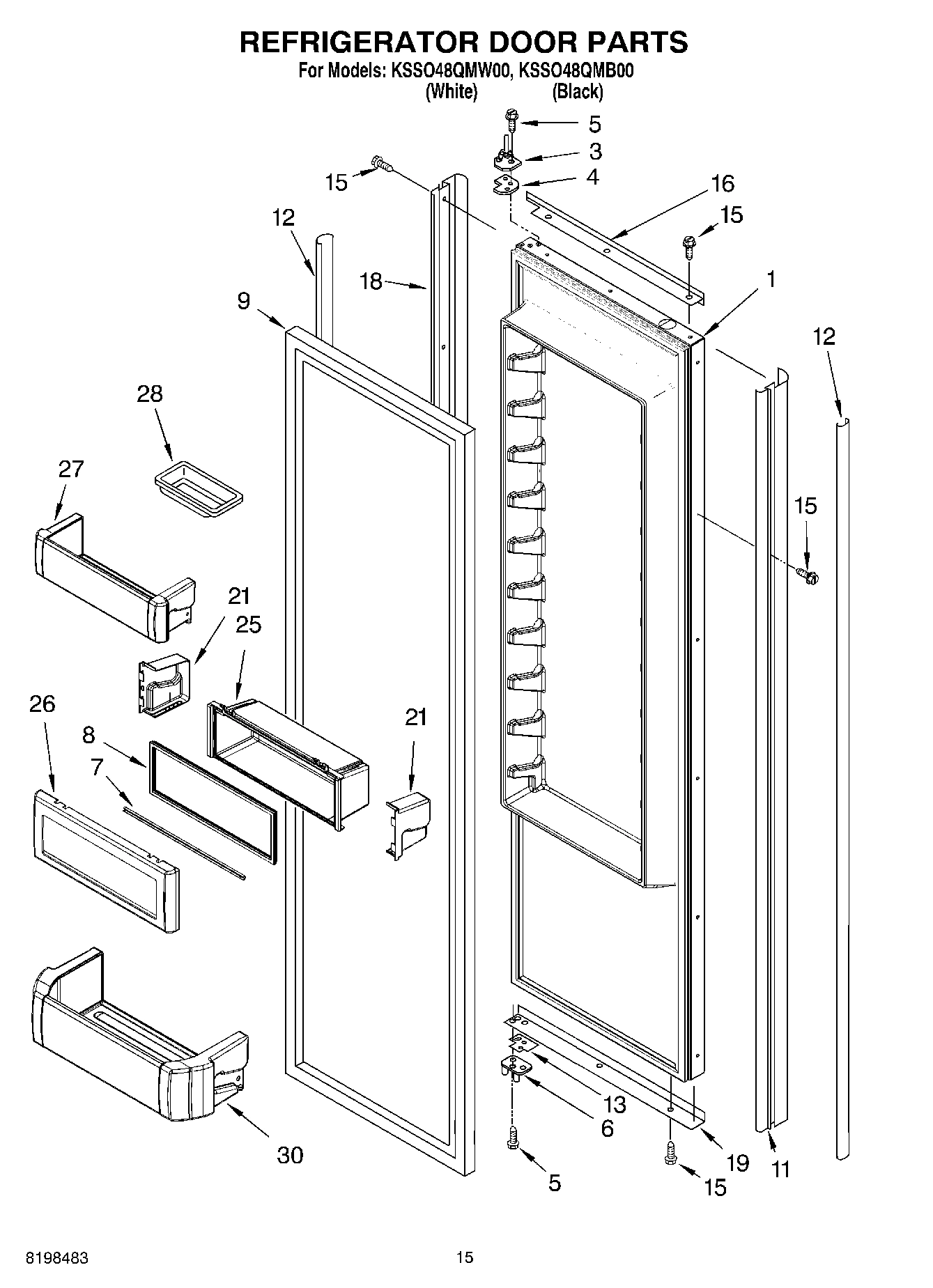 10 - REFRIGERATOR DOOR PARTS