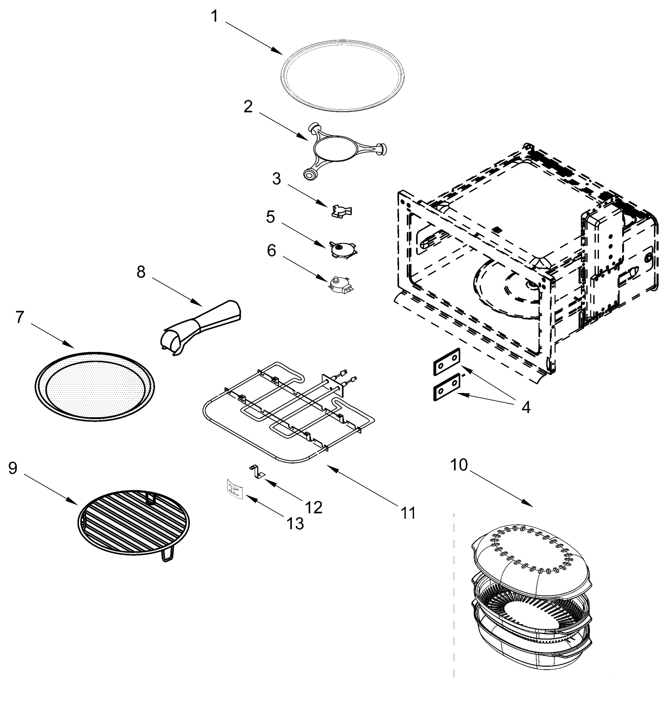 INTERNAL MICROWAVE PARTS