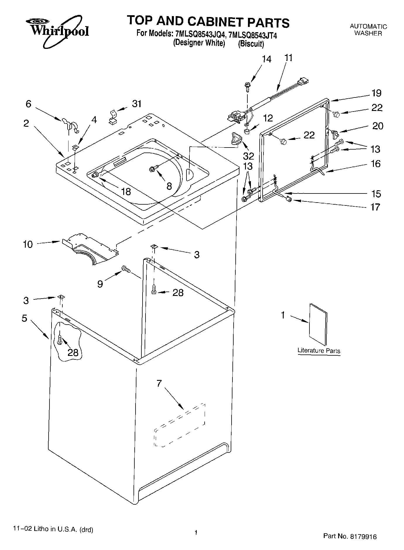 01 - TOP AND CABINET, LITERATURE
