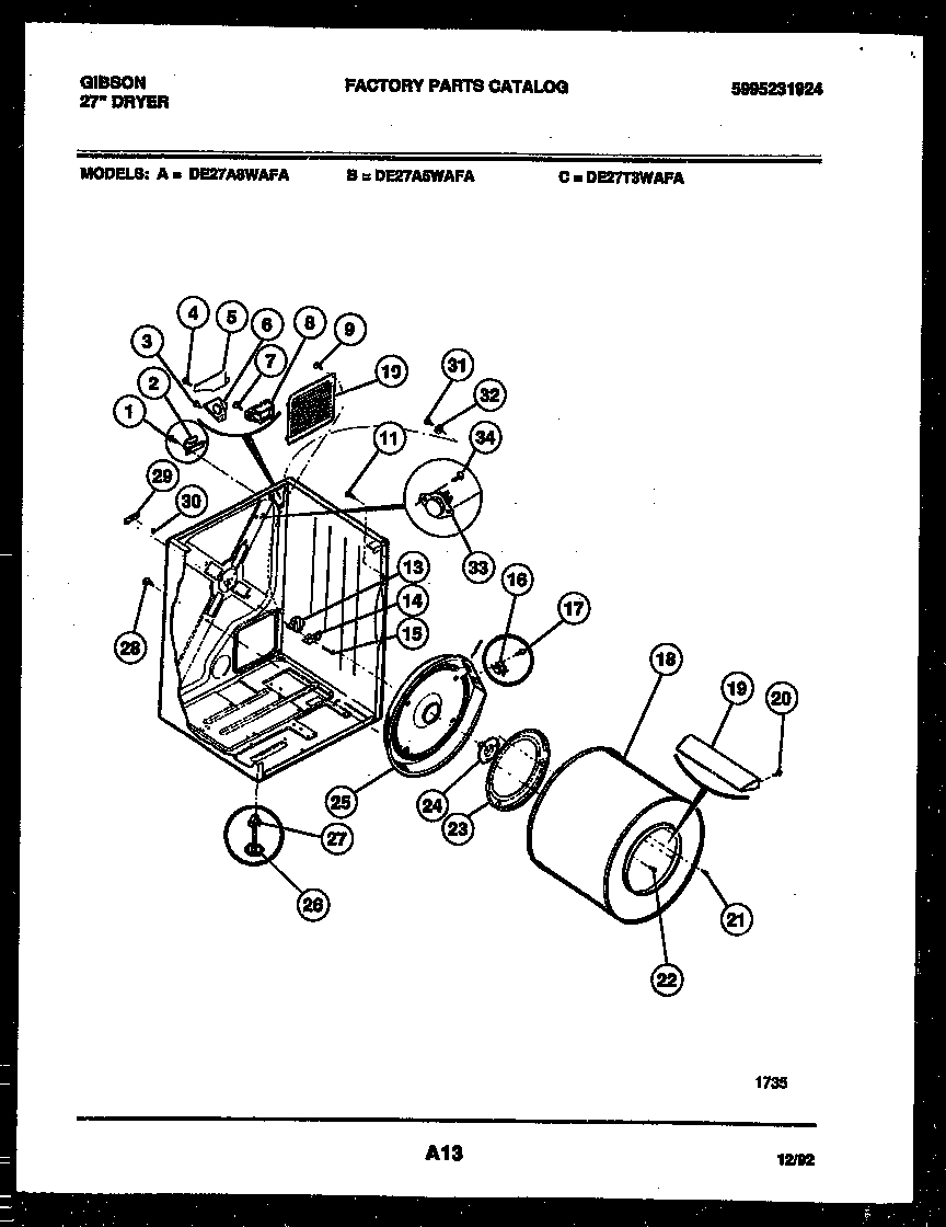02 - CABINET AND COMPONENT PARTS