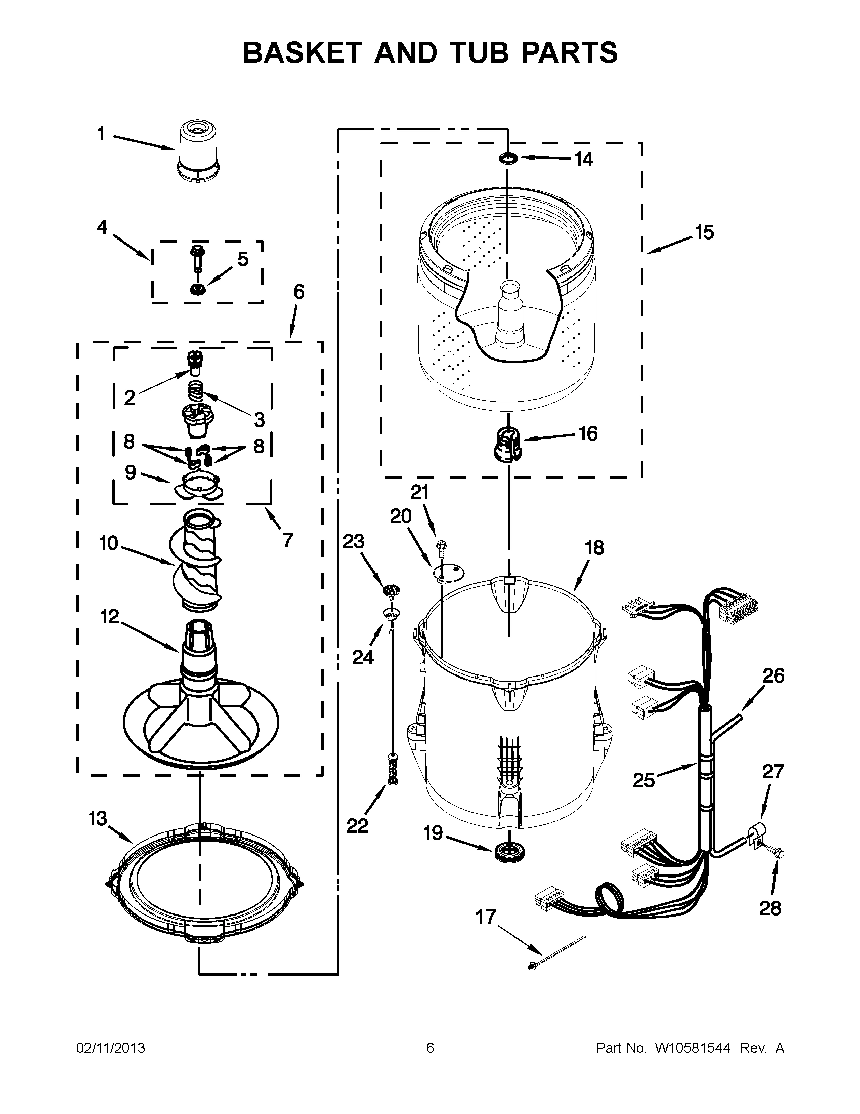 03 - BASKET AND TUB PARTS