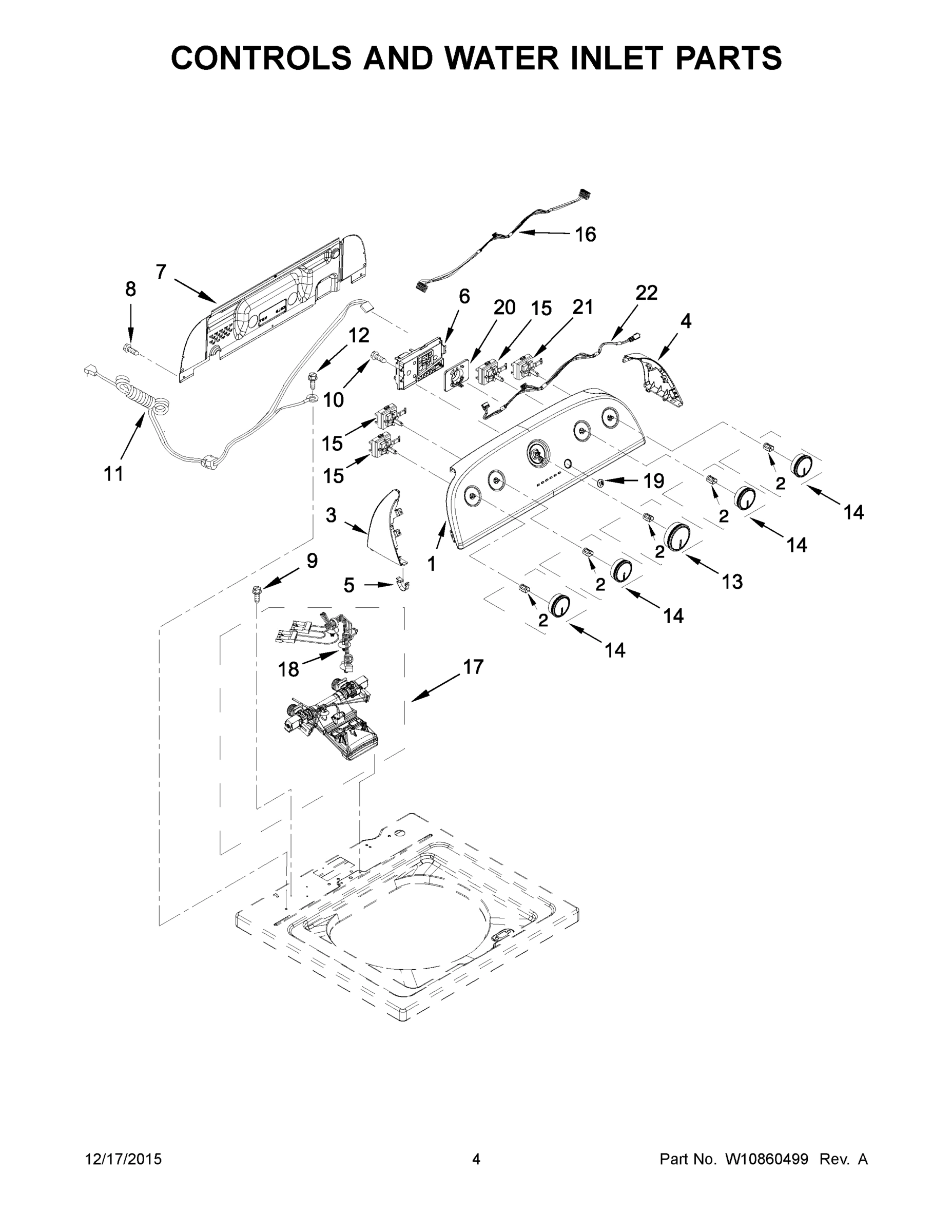 03 - CONTROLS AND WATER INLET PARTS