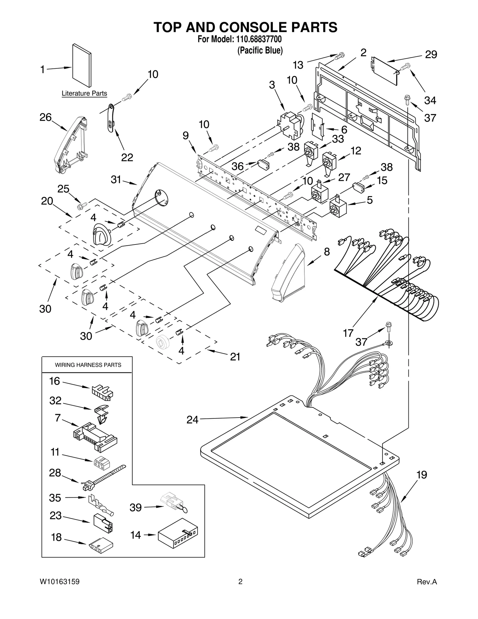 TOP AND CONSOLE PARTS