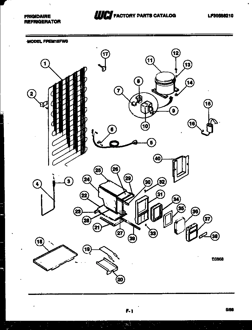05 - SYSTEM AND AUTOMATIC DEFROST PARTS