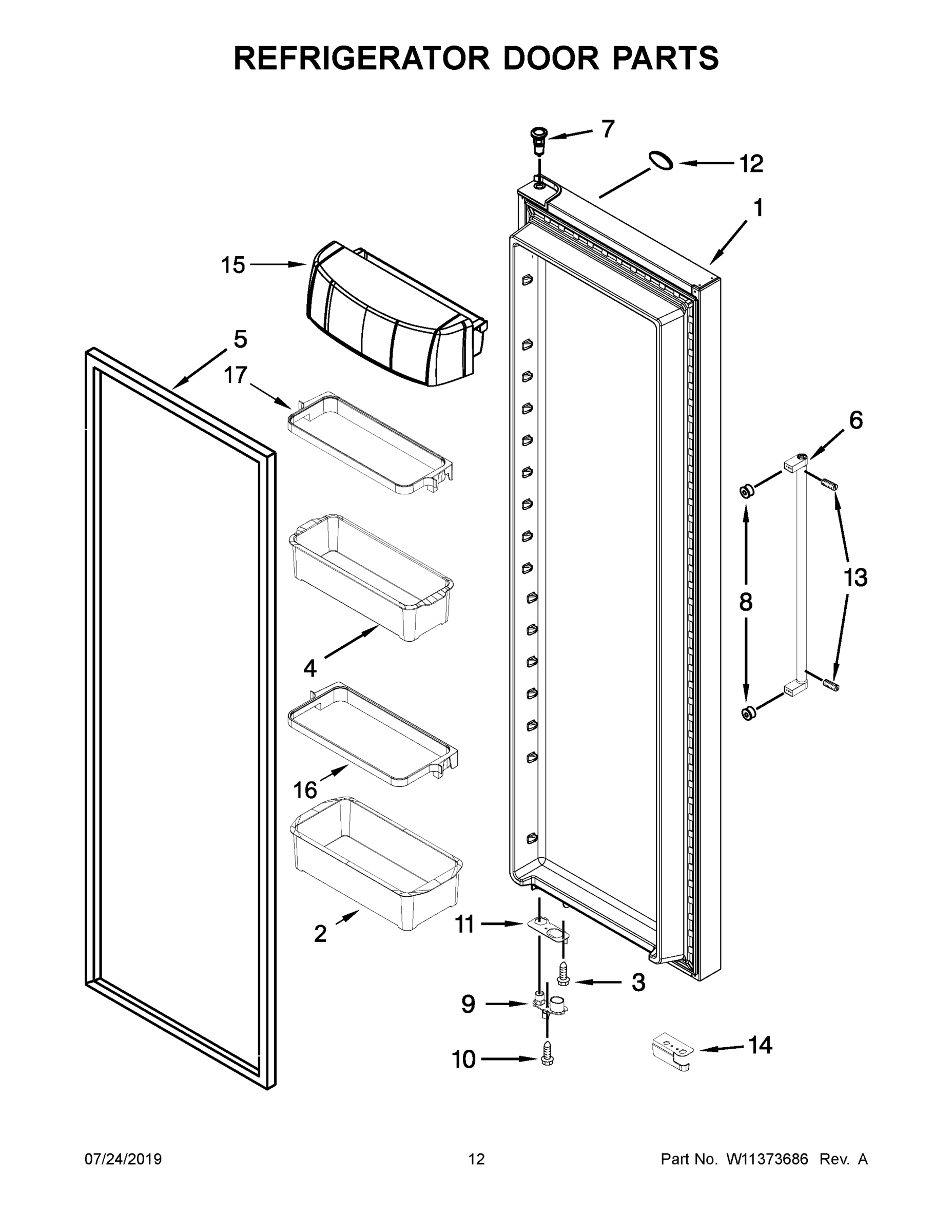 07 - REFRIGERATOR DOOR PARTS
