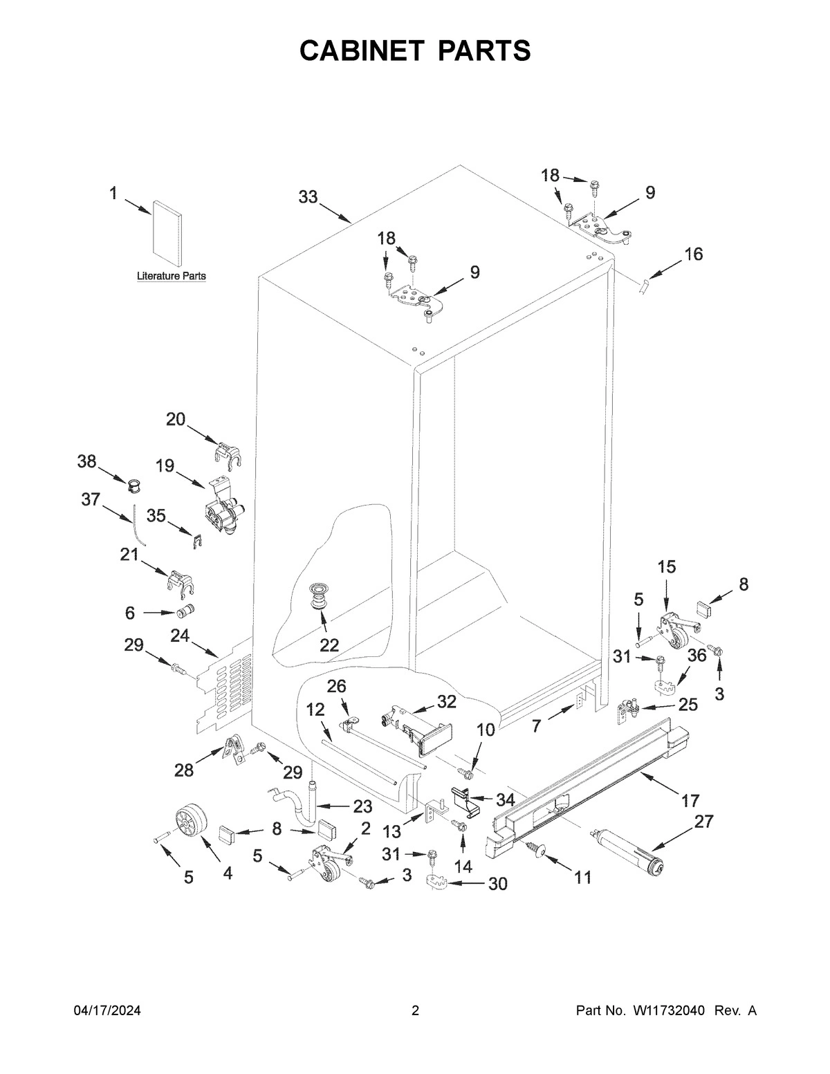 02 - CABINET PARTS