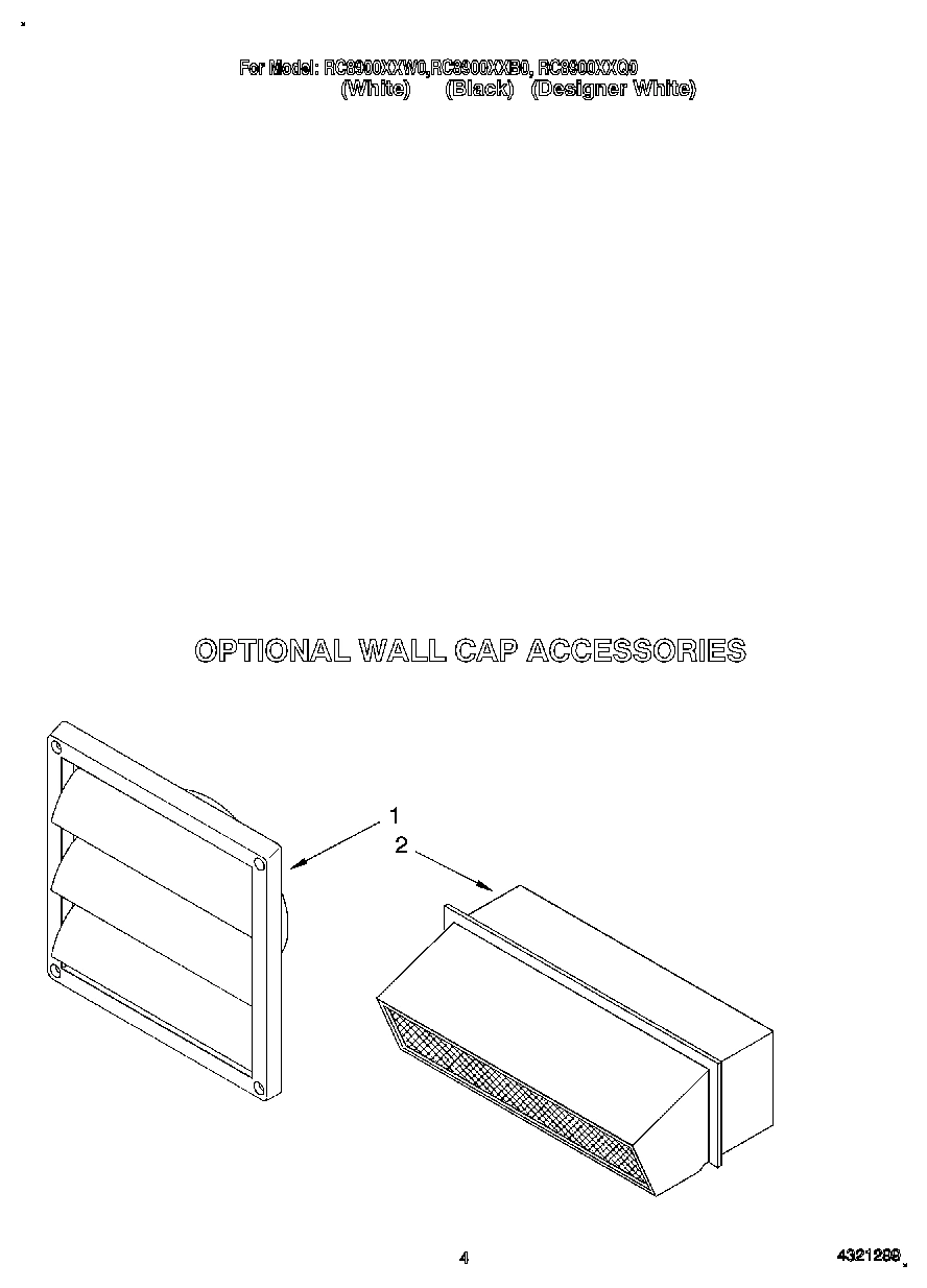 03 - OPTIONAL WALL CAP ACCESSORIES