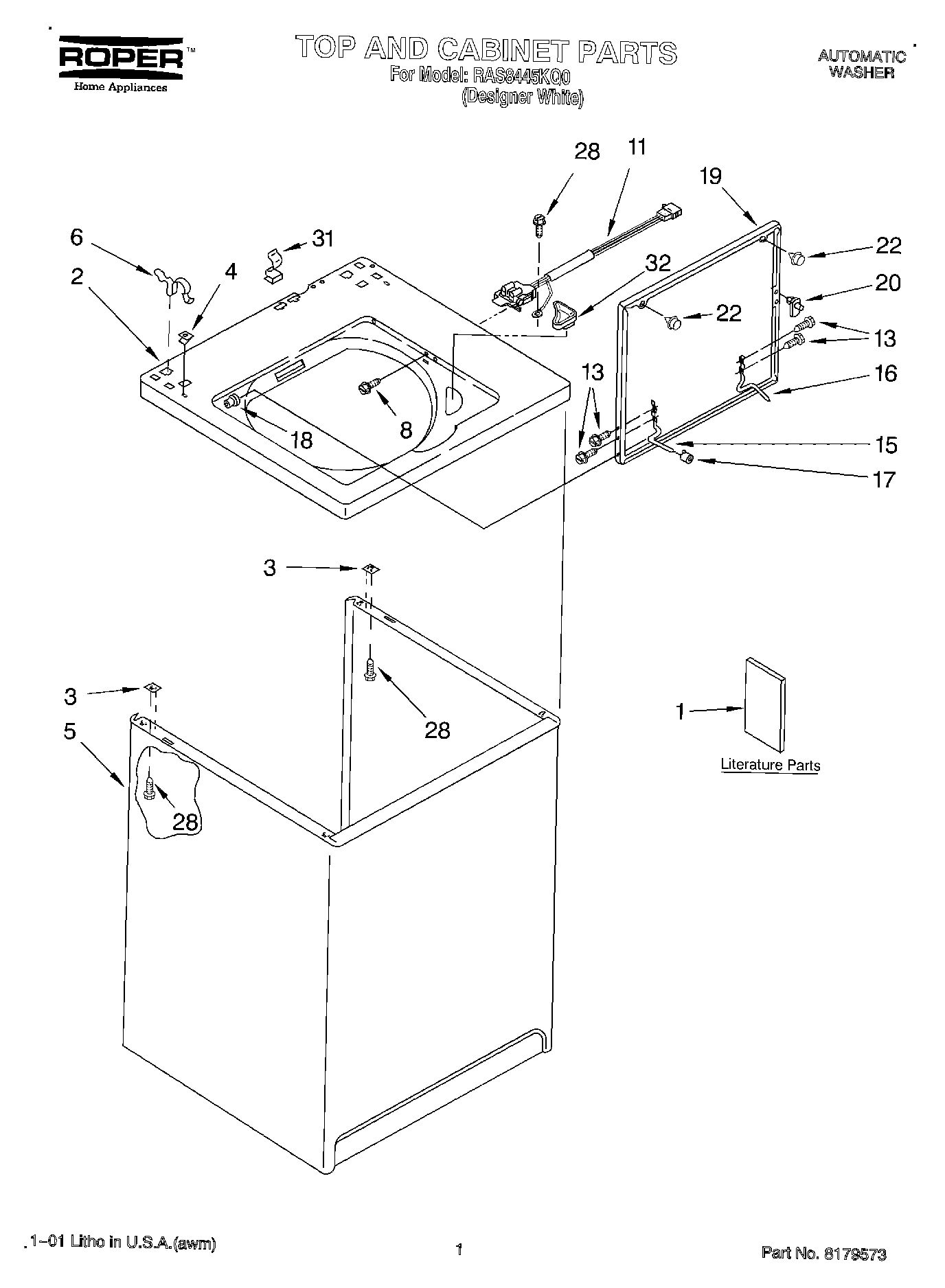 01 - TOP AND CABINET, LITERATURE