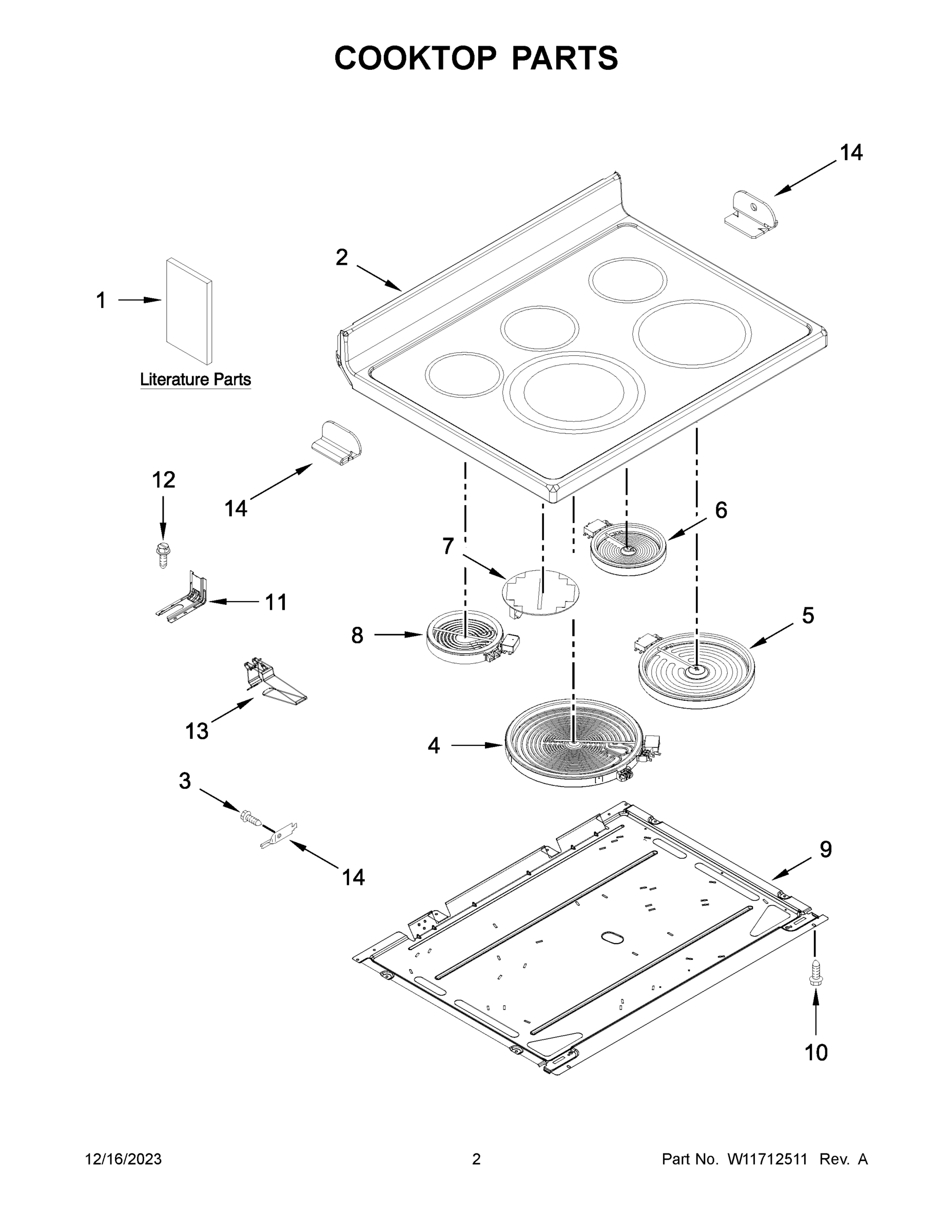 02 - COOKTOP PARTS