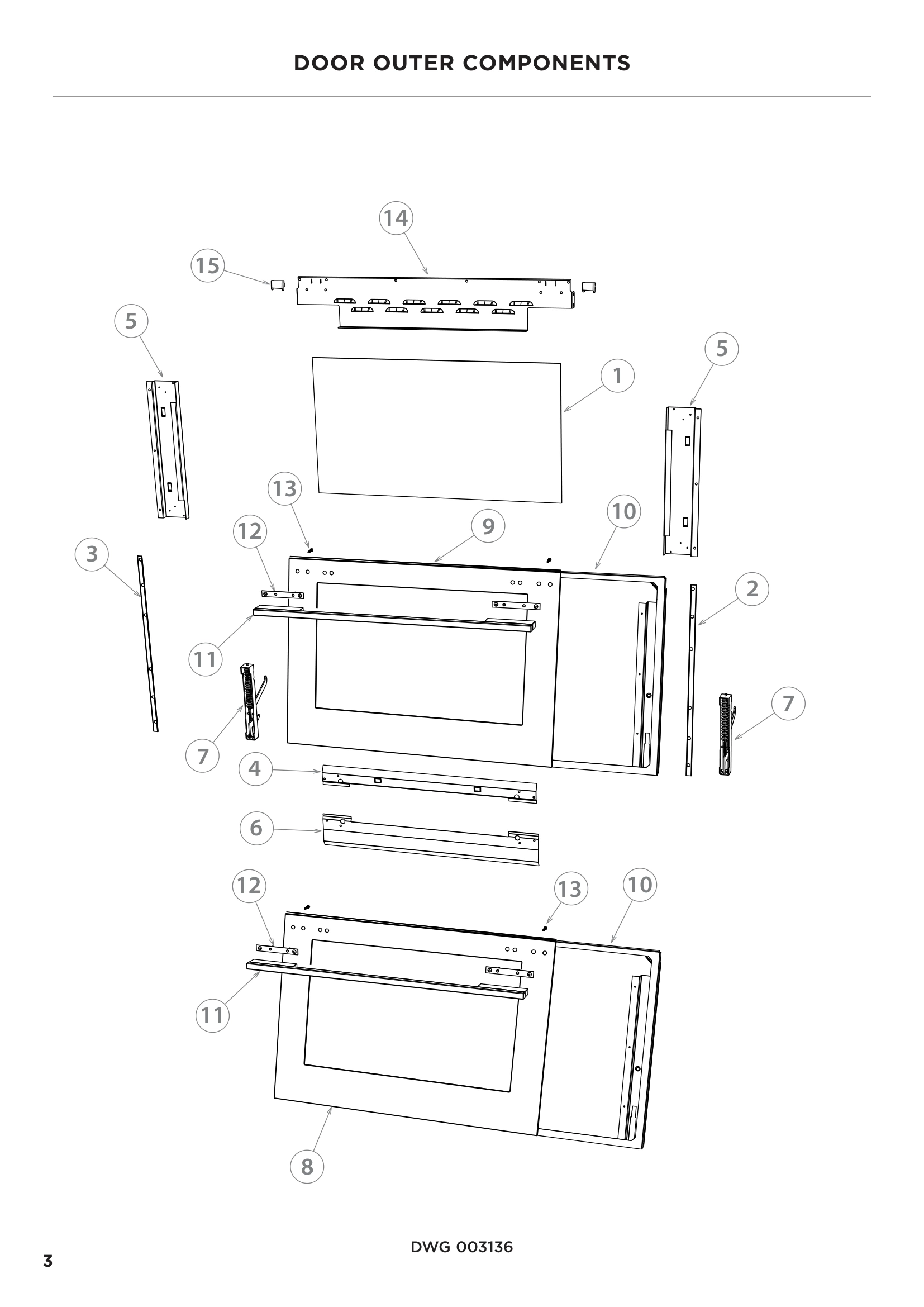 DOOR OUTER COMPONENTS