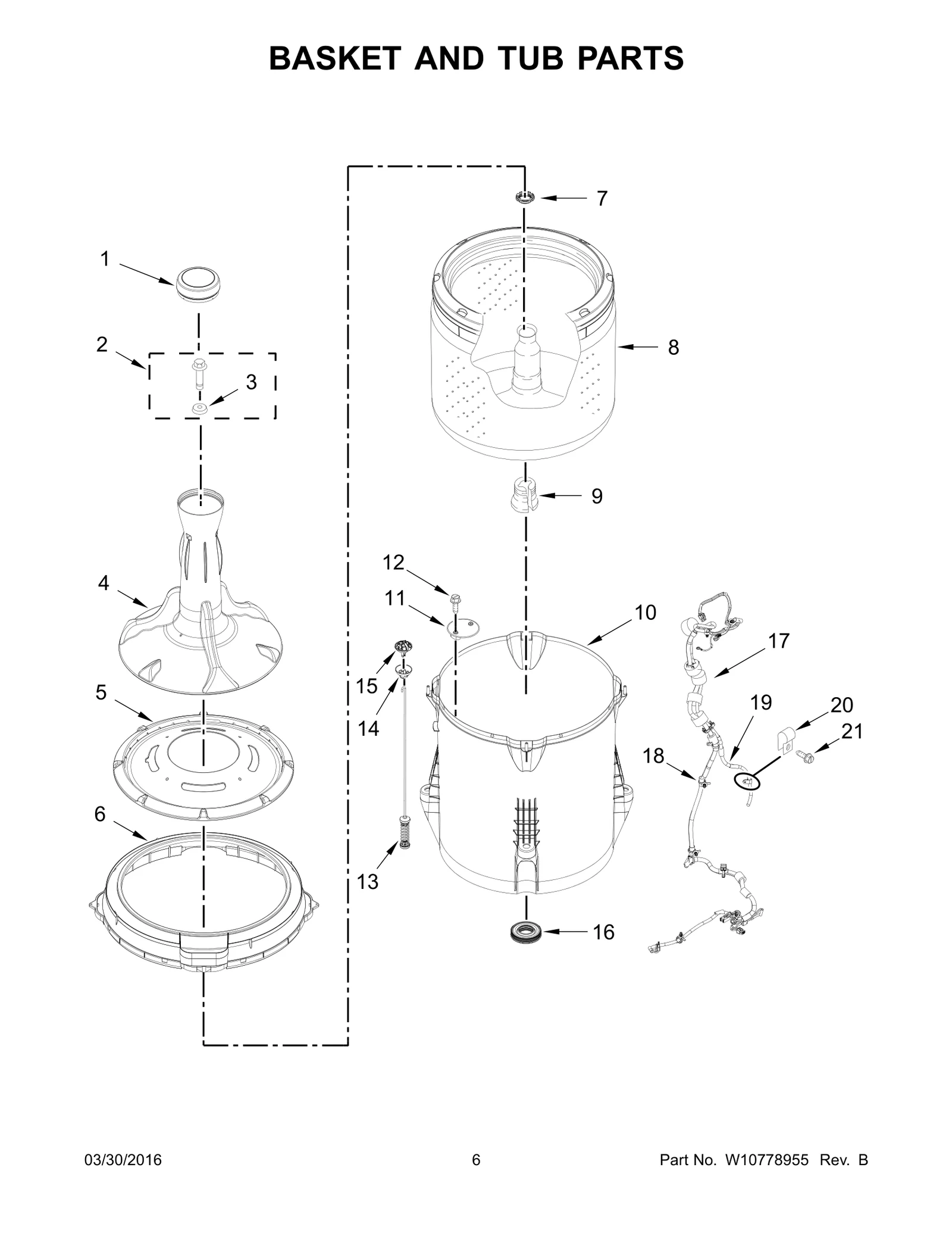 BASKET AND TUB PARTS