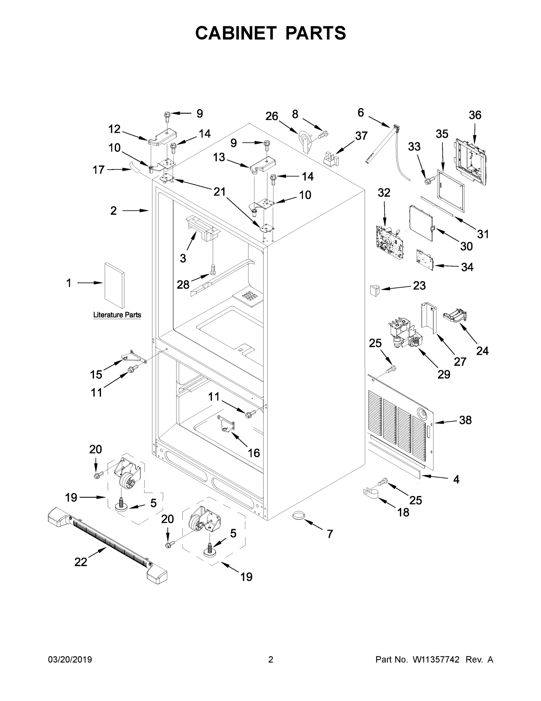 02 - CABINET PARTS