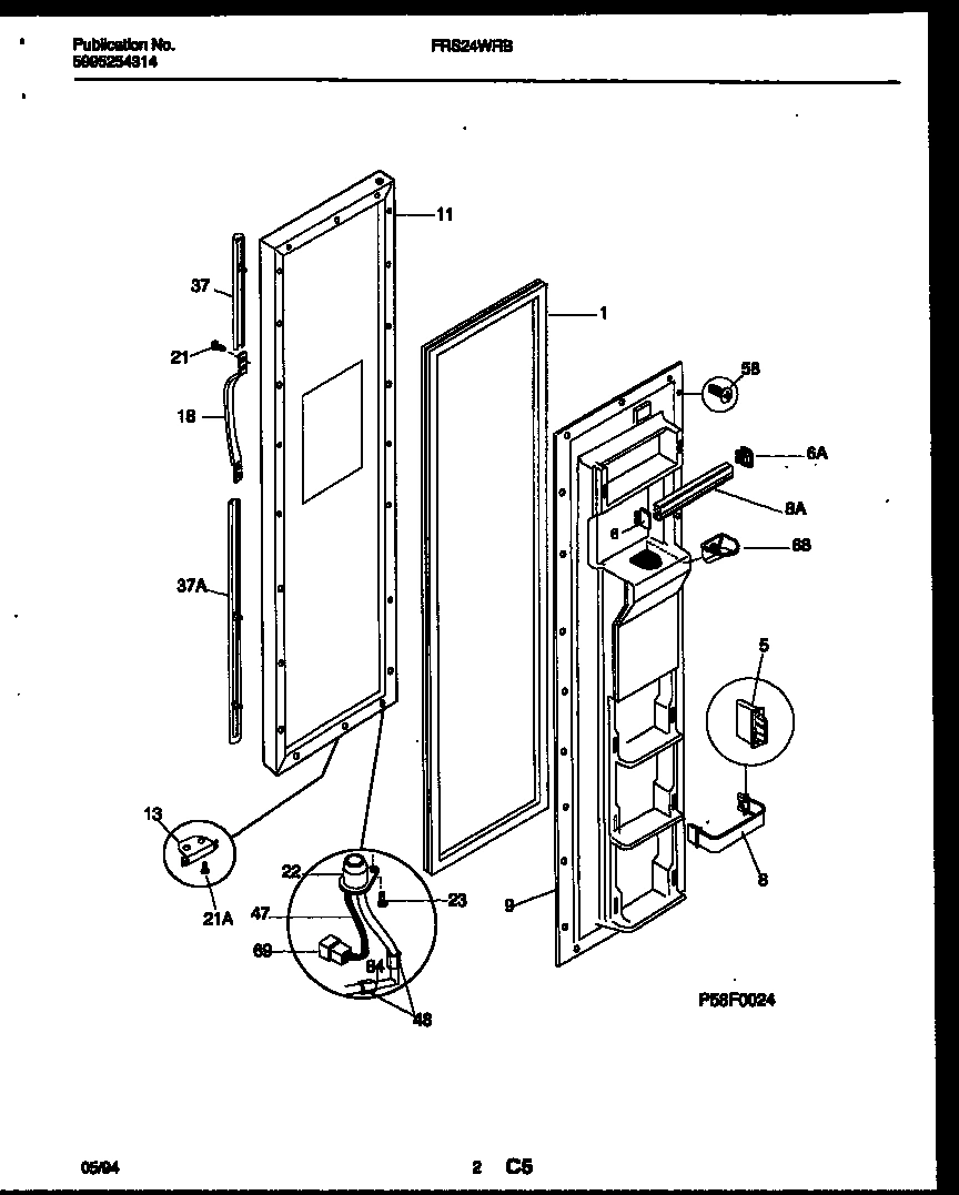 02 - FREEZER DOOR PARTS