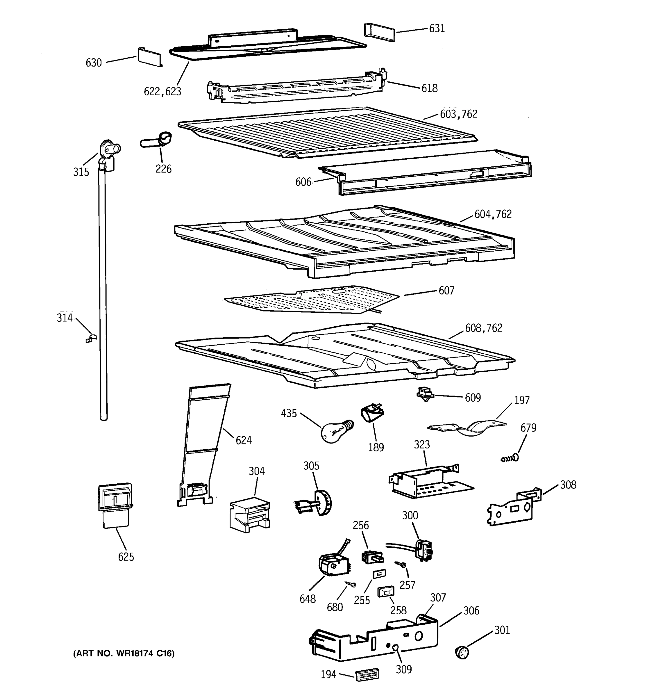 COMPARTMENT SEPARATOR PARTS