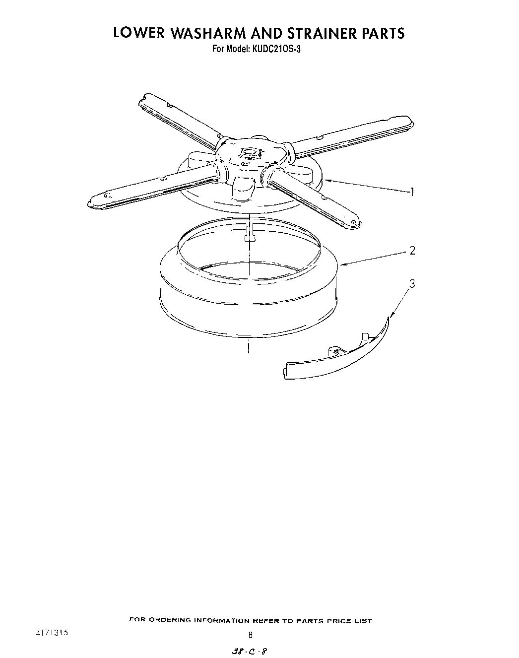 06 - LOWER WASH ARM AND STRAINER