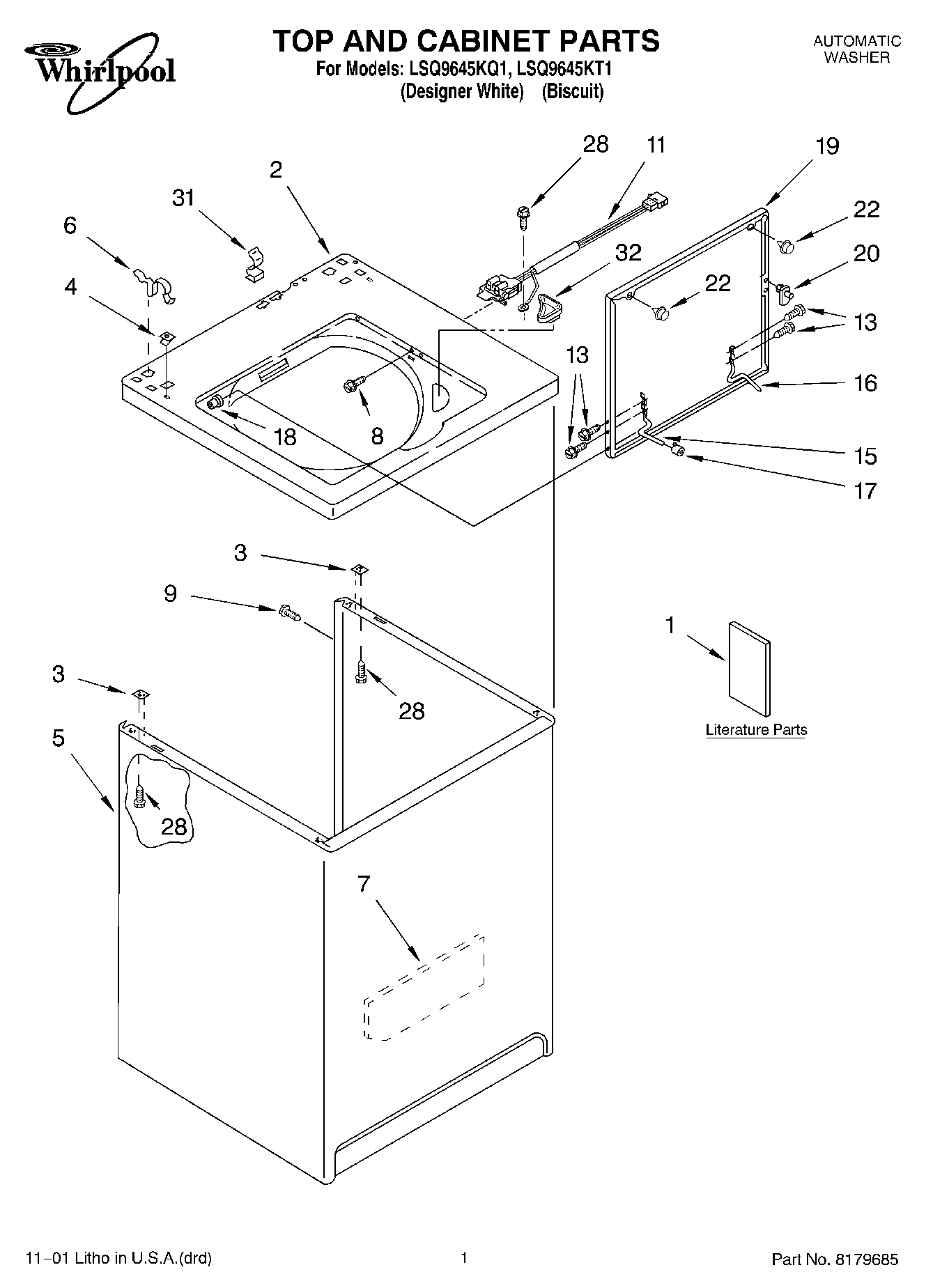 01 - TOP AND CABINET, LITERATURE