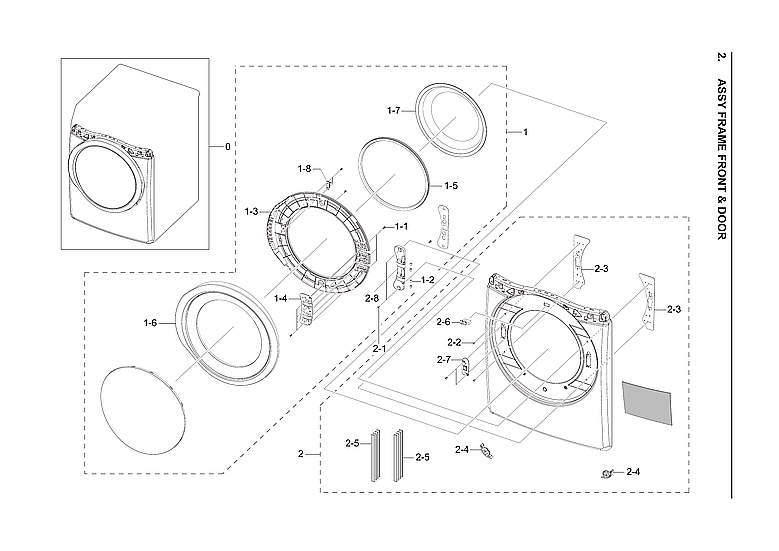 Front Frame & Door Assembly