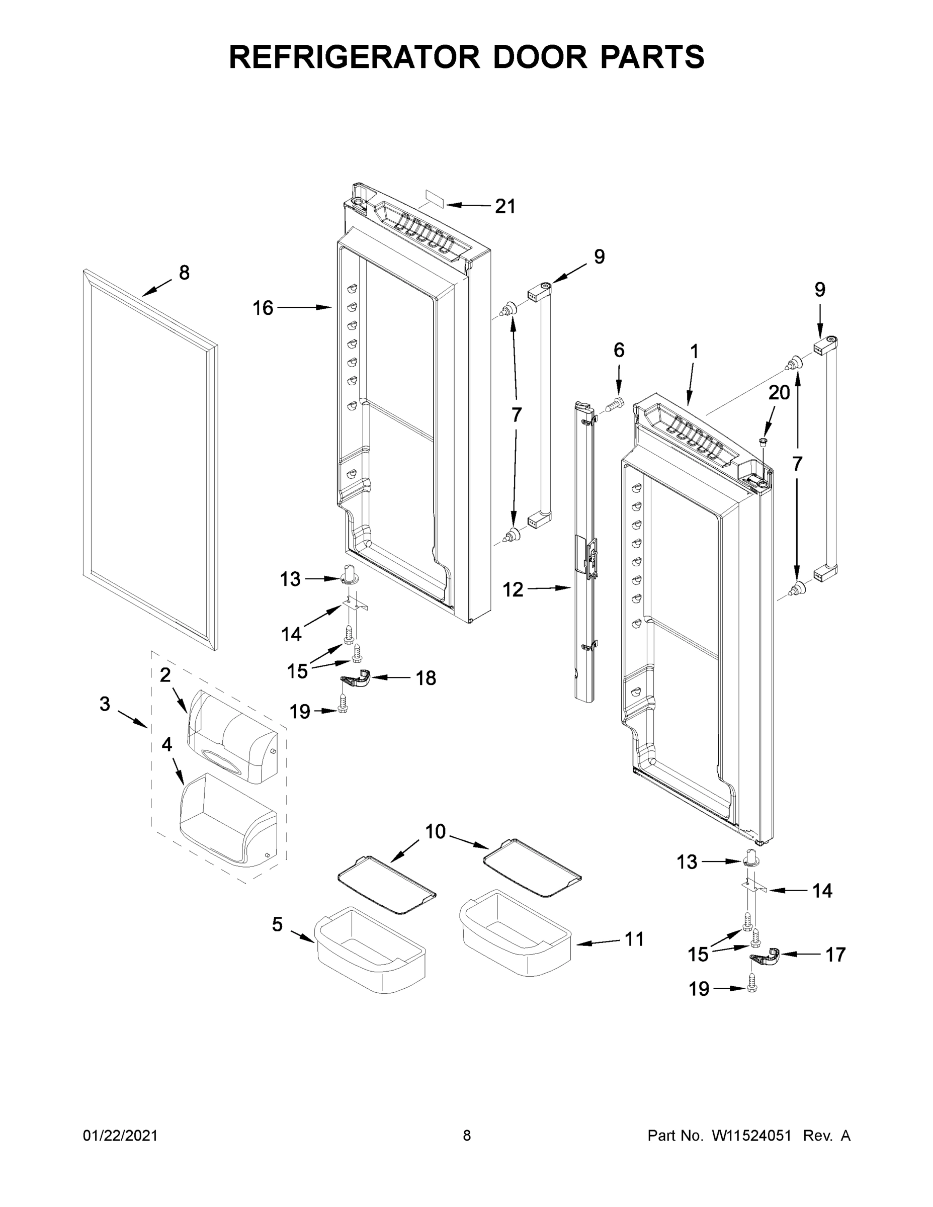 05 - REFRIGERATOR DOOR PARTS