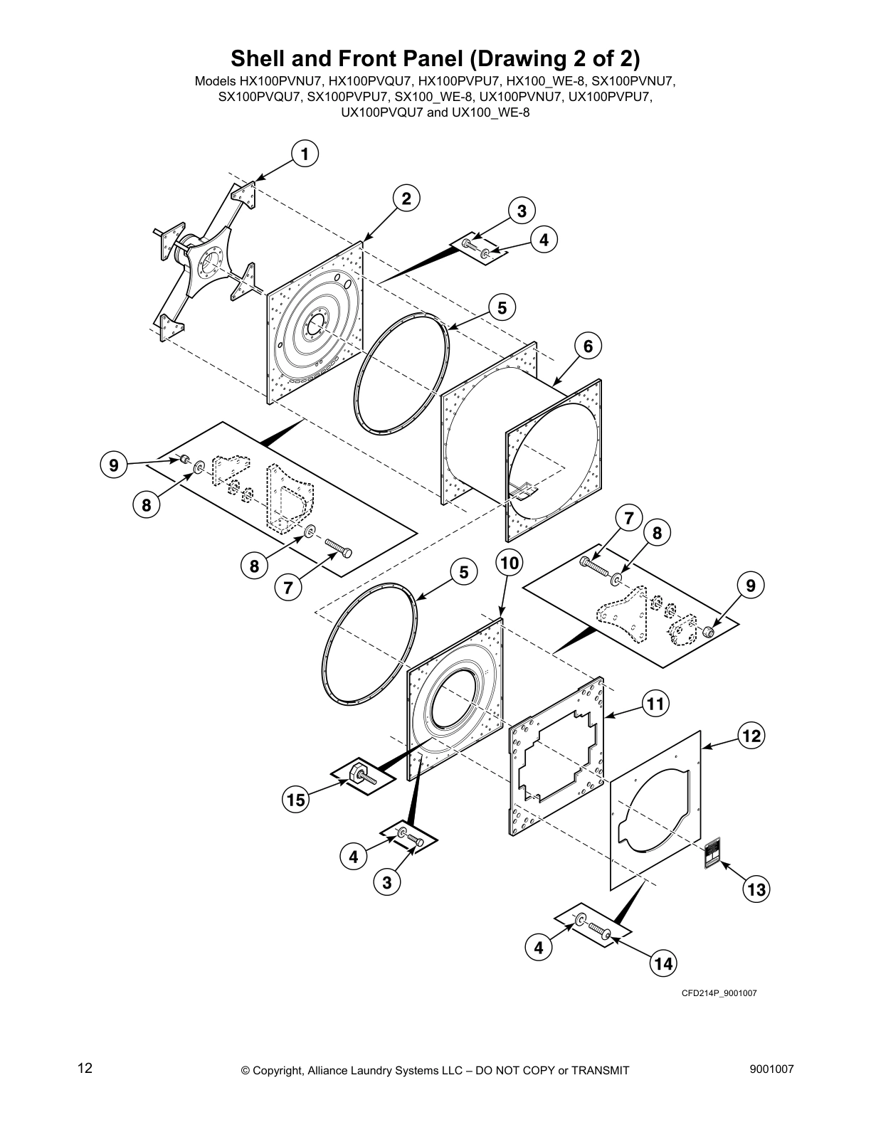 Shell and Front Panel (Drawing 2 of 2)