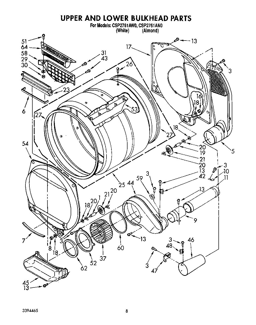04 - UPPER AND LOWER BULKHEAD, LIT/OPTIONAL