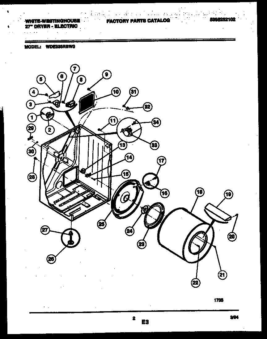 02 - CABINET AND COMPONENT PARTS